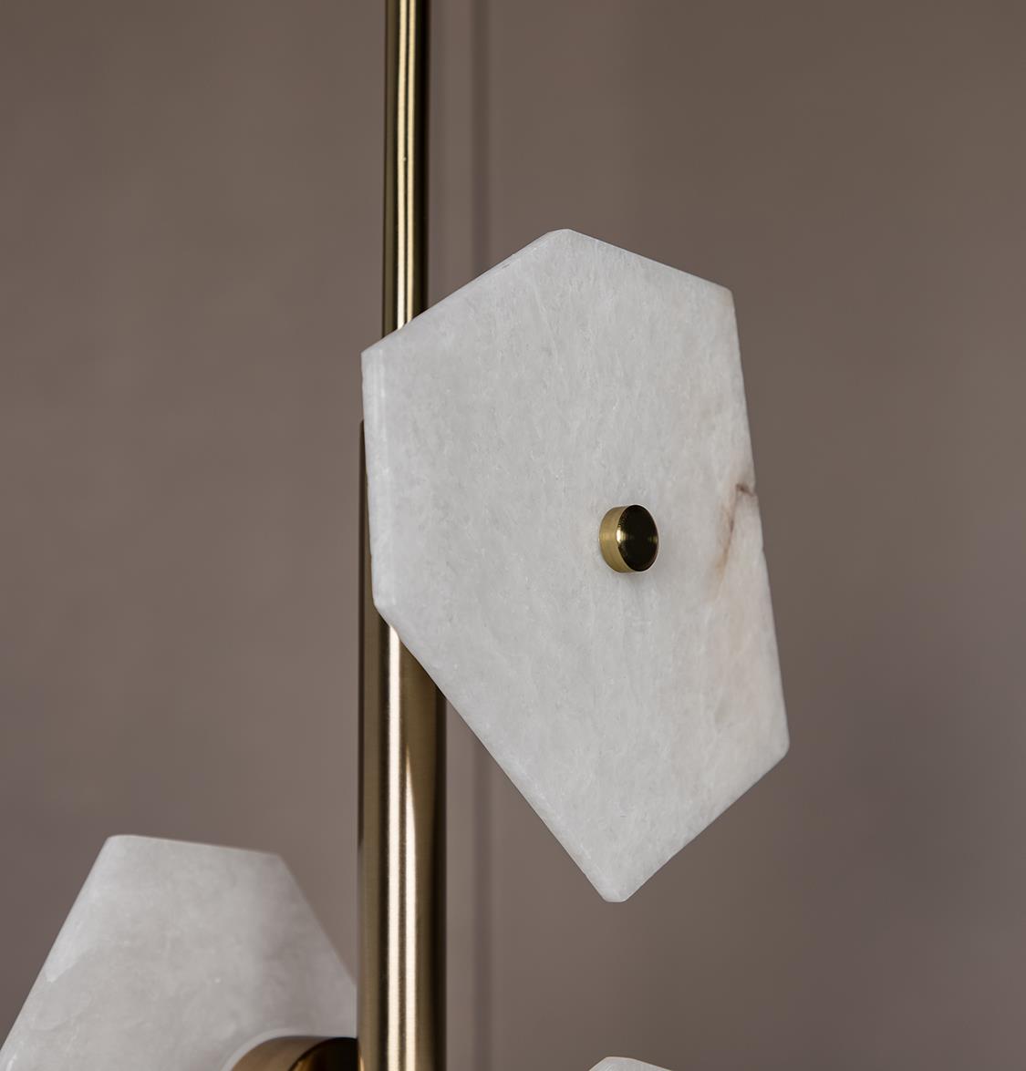 Azor Five Marble Brass Pendant Light - Heka Lighting & Trading Limited