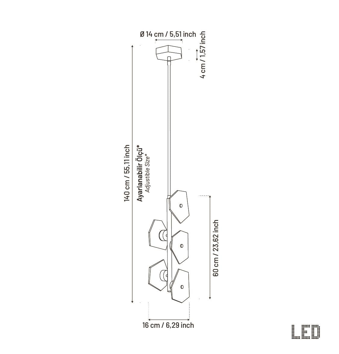 Azor Five Marble Brass Pendant Light - Heka Lighting & Trading Limited