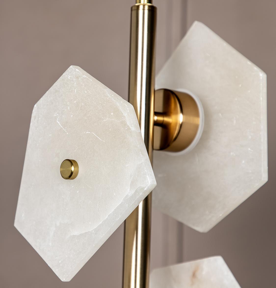 Azor Four Marble Brass Pendant Light - Heka Lighting & Trading Limited