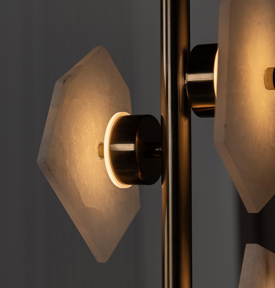 Azor Four Marble Brass Pendant Light - Heka Lighting & Trading Limited