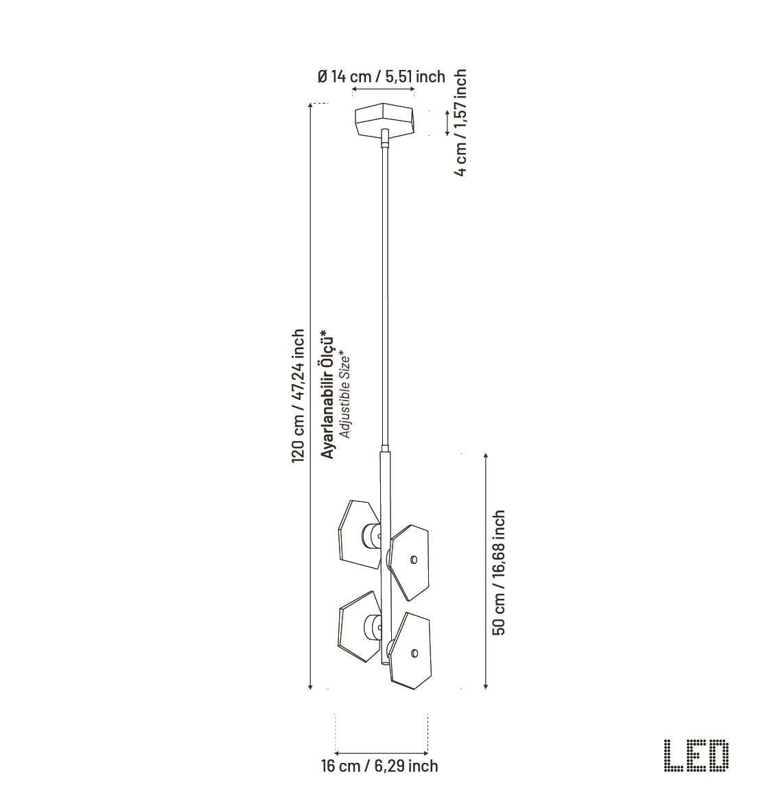 Azor Four Marble Brass Pendant Light - Heka Lighting & Trading Limited