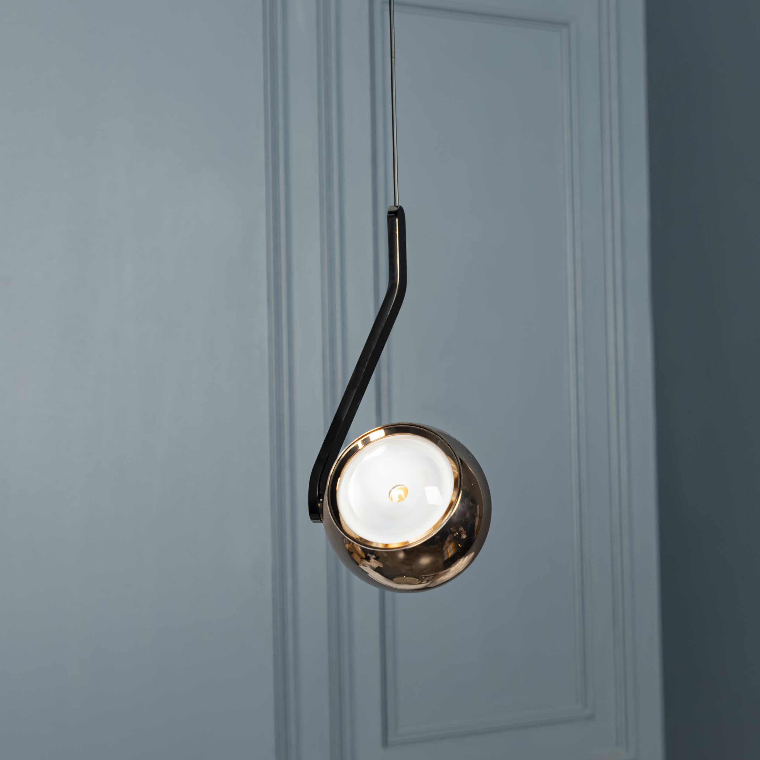 Barlas Single Gold Glass Led Pendant Light Chandelier - Heka Lighting & Trading Limited