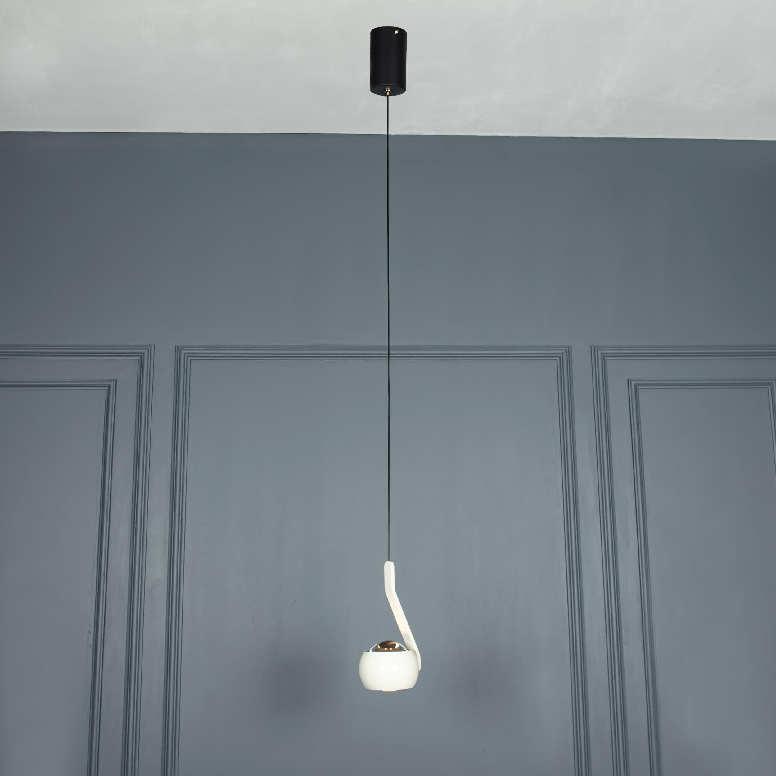 Barlas Single White Glass Led Pendant Light Chandelier - Heka Lighting & Trading Limited