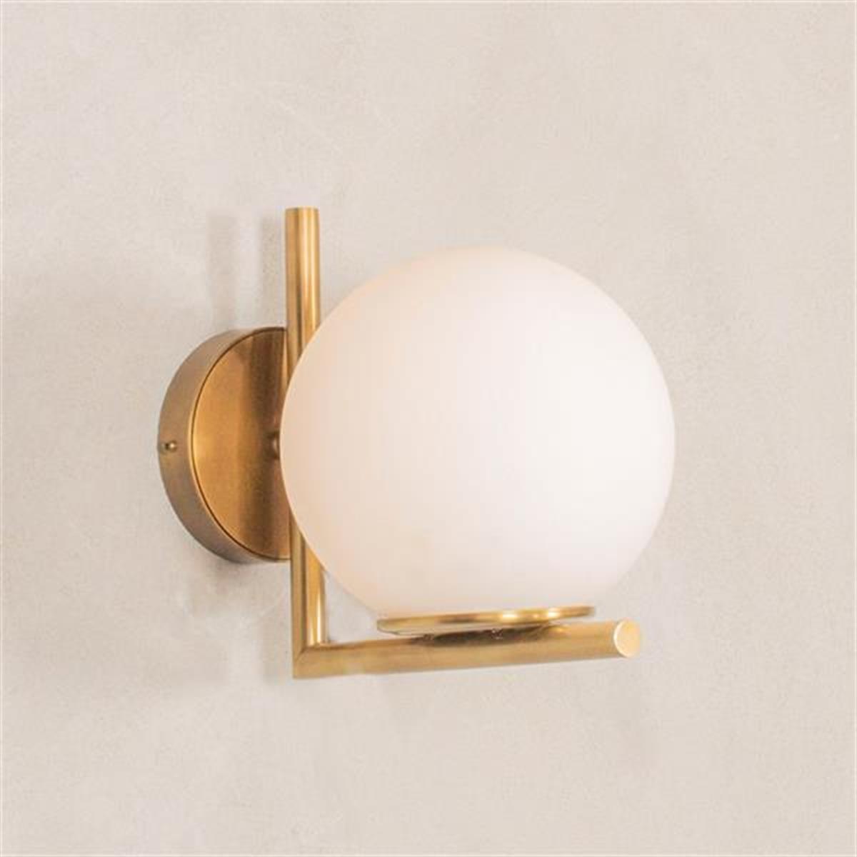 Berde Soft Brass Antique Wall Sconce 20 Cm - Heka Lighting & Trading Limited