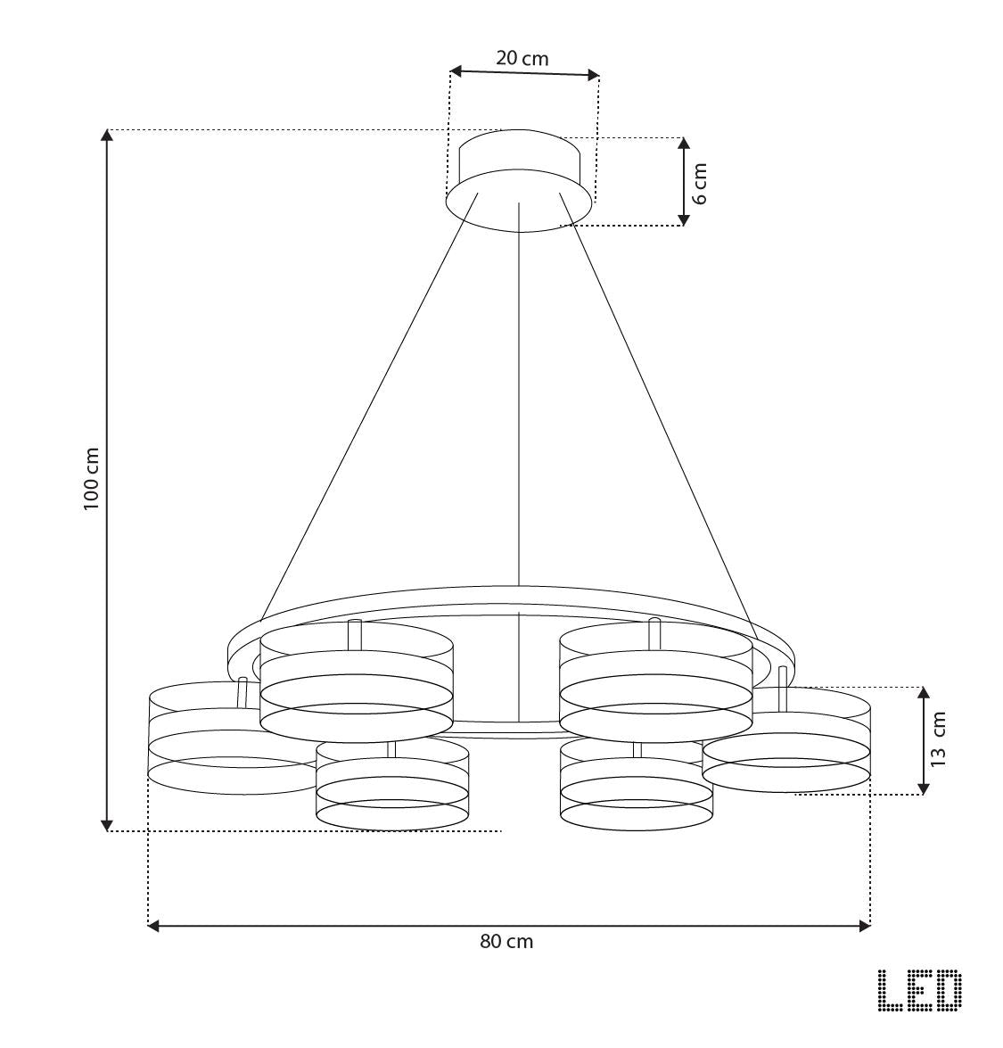 Berlin 6-Piece Platinum Stainless Transparent Glass Chandelier - Heka Lighting & Trading Limited