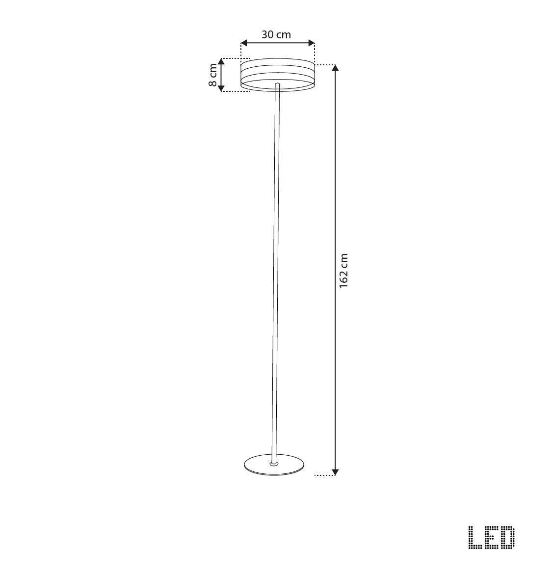 Berlin Platinum Stainless Transparent Glass Floor Lamp - Heka Lighting & Trading Limited