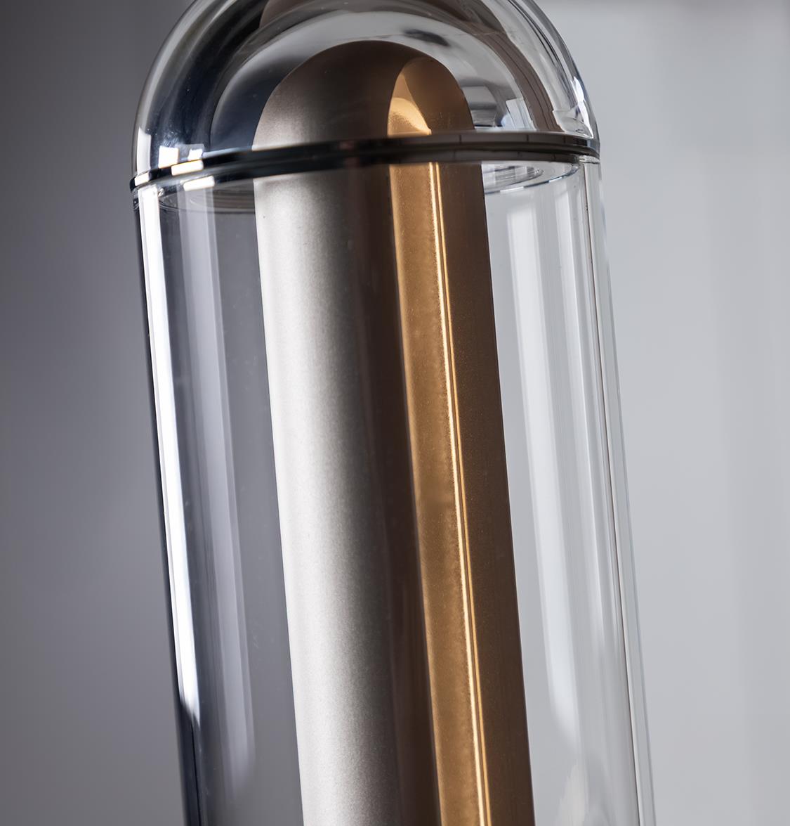 Bermuda Transparent Glass Beige Floor Lamp - Heka Lighting & Trading Limited