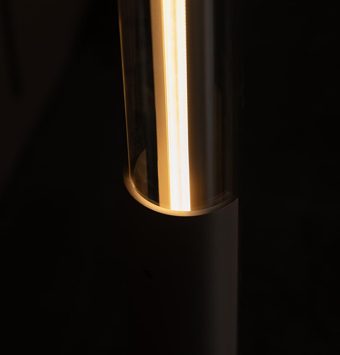 Bermuda Transparent Glass Beige Floor Lamp - Heka Lighting & Trading Limited