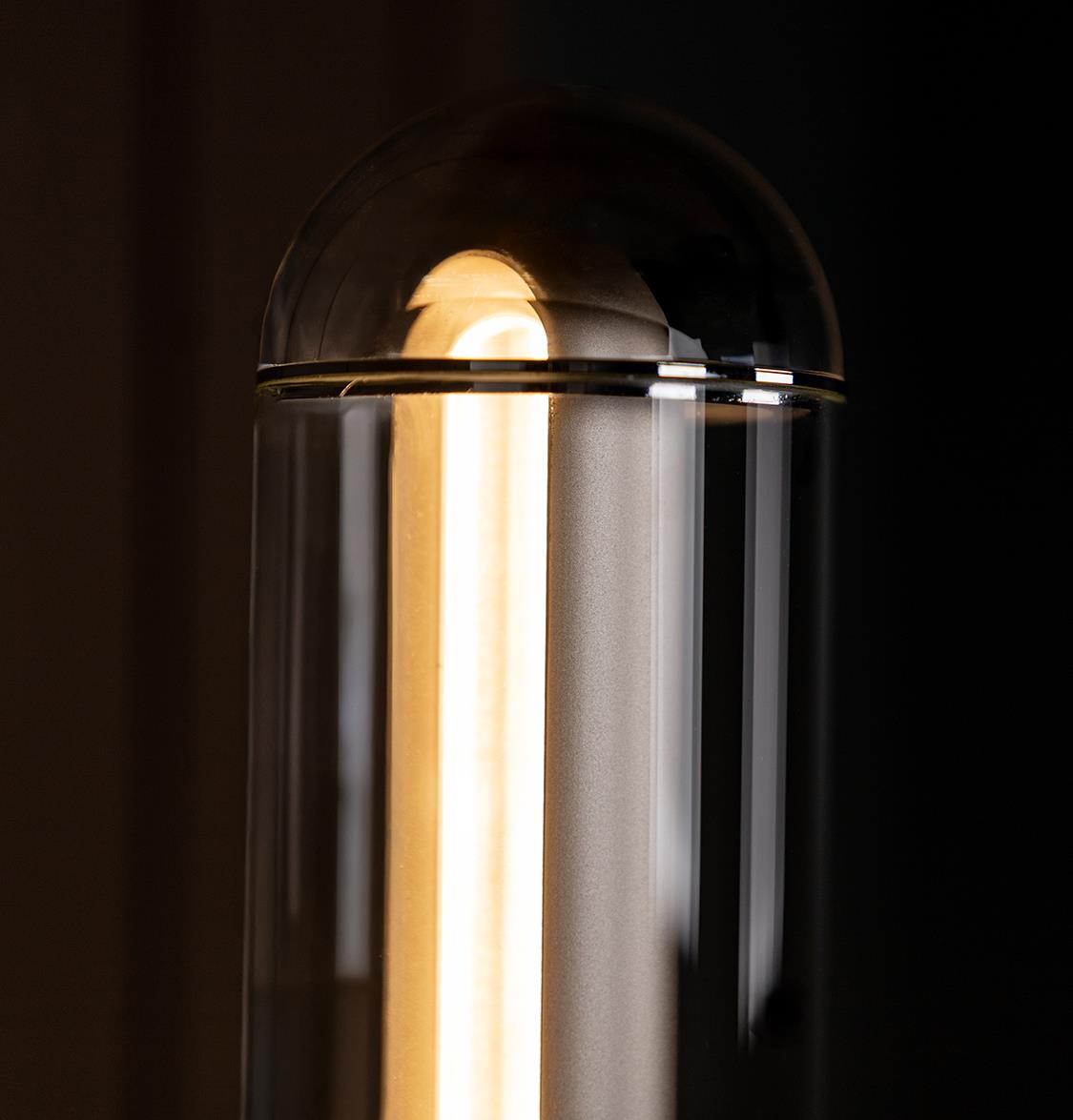 Bermuda Transparent Glass Beige Floor Lamp - Heka Lighting & Trading Limited