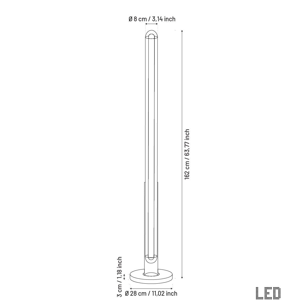 Bermuda Transparent Glass Beige Floor Lamp - Heka Lighting & Trading Limited