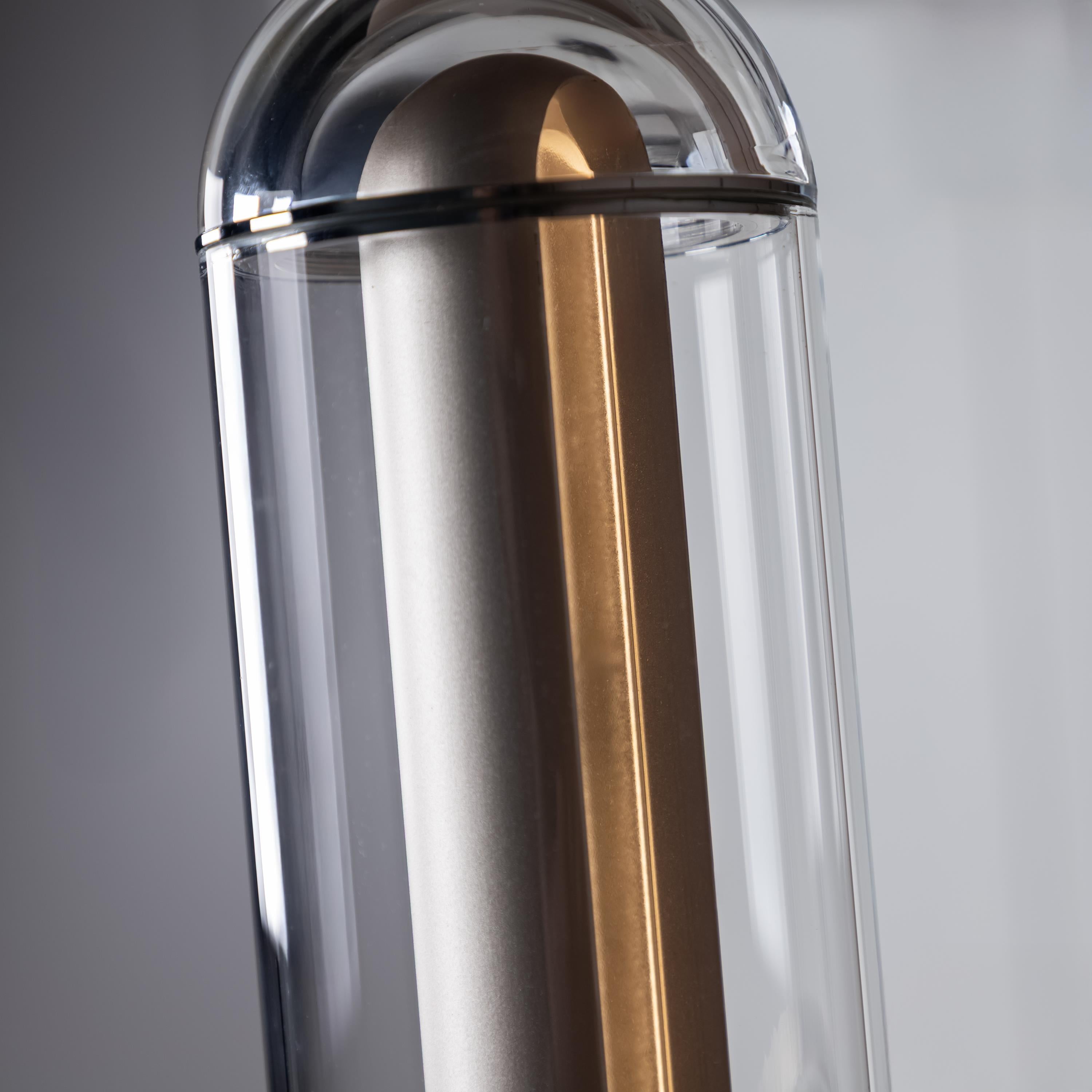 Bermuda Transparent Glass Beige Floor Lamp - Heka Lighting & Trading Limited