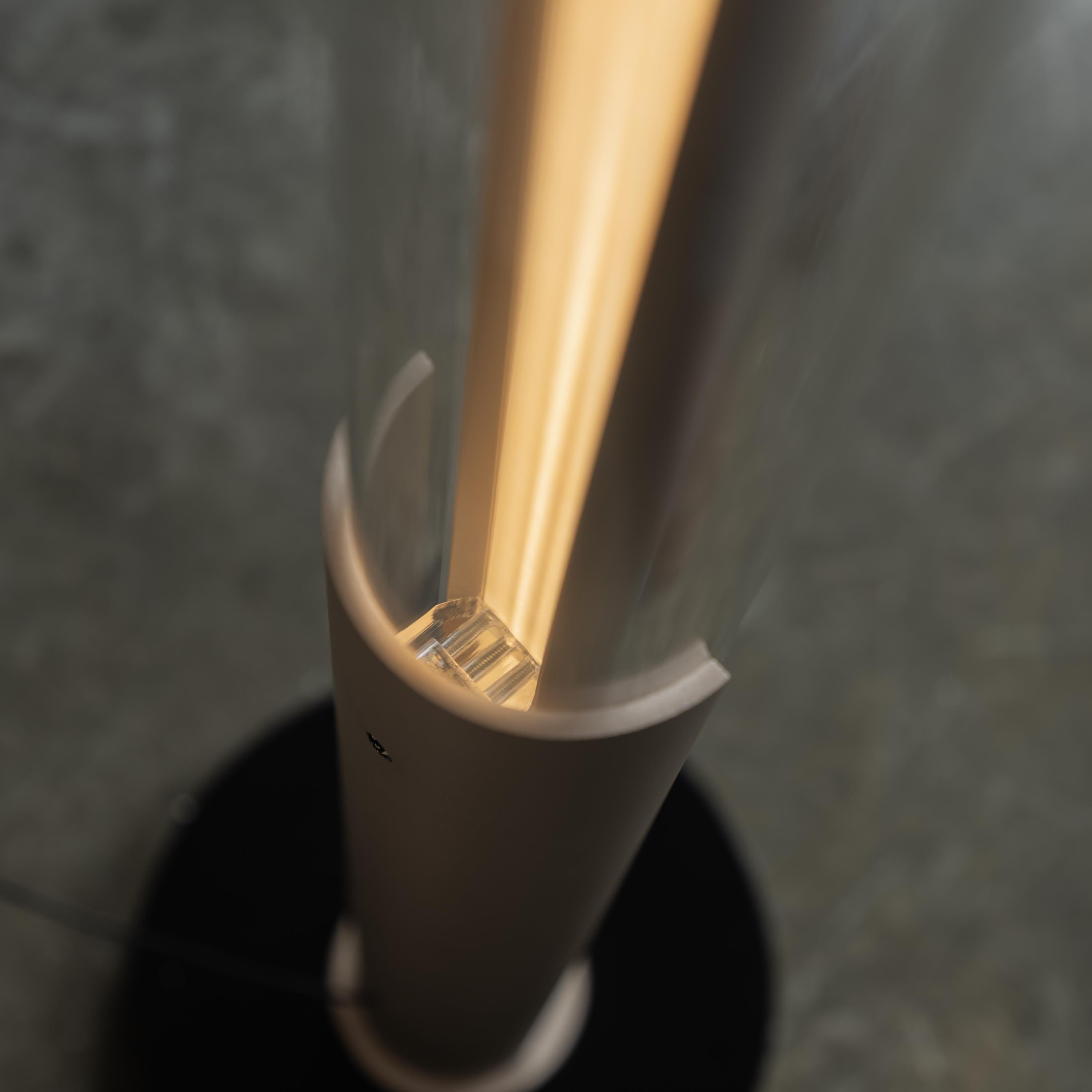 Bermuda Transparent Glass Beige Floor Lamp - Heka Lighting & Trading Limited