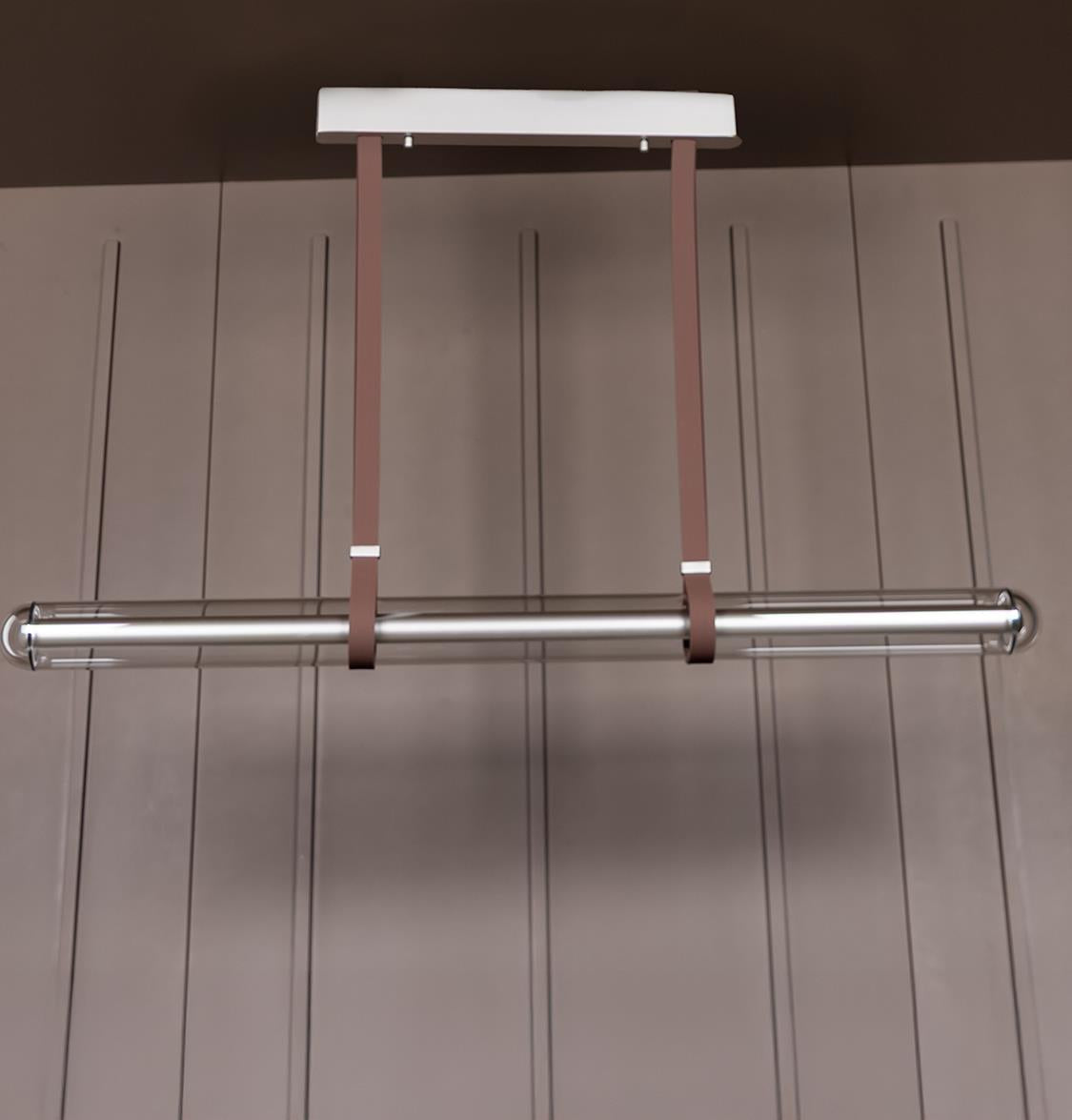 Bermuda Transparent Glass Beige Dining Table Chandelier 120 Cm - Heka Lighting & Trading Limited