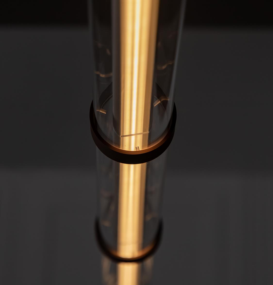 Bermuda Transparent Glass Beige Dining Table Chandelier 120 Cm - Heka Lighting & Trading Limited