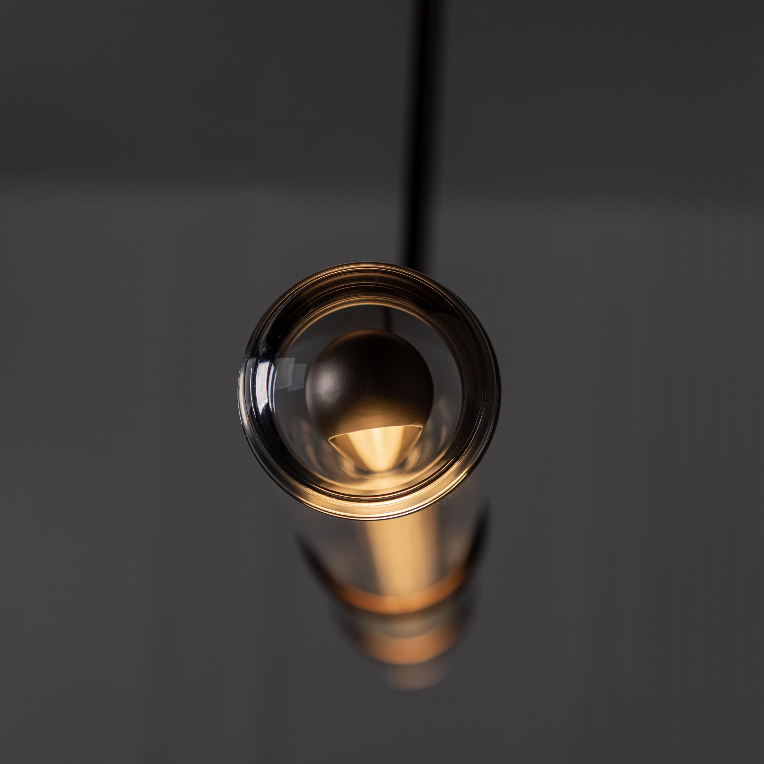 Bermuda Transparent Glass Beige Dining Table Chandelier 120 Cm - Heka Lighting & Trading Limited