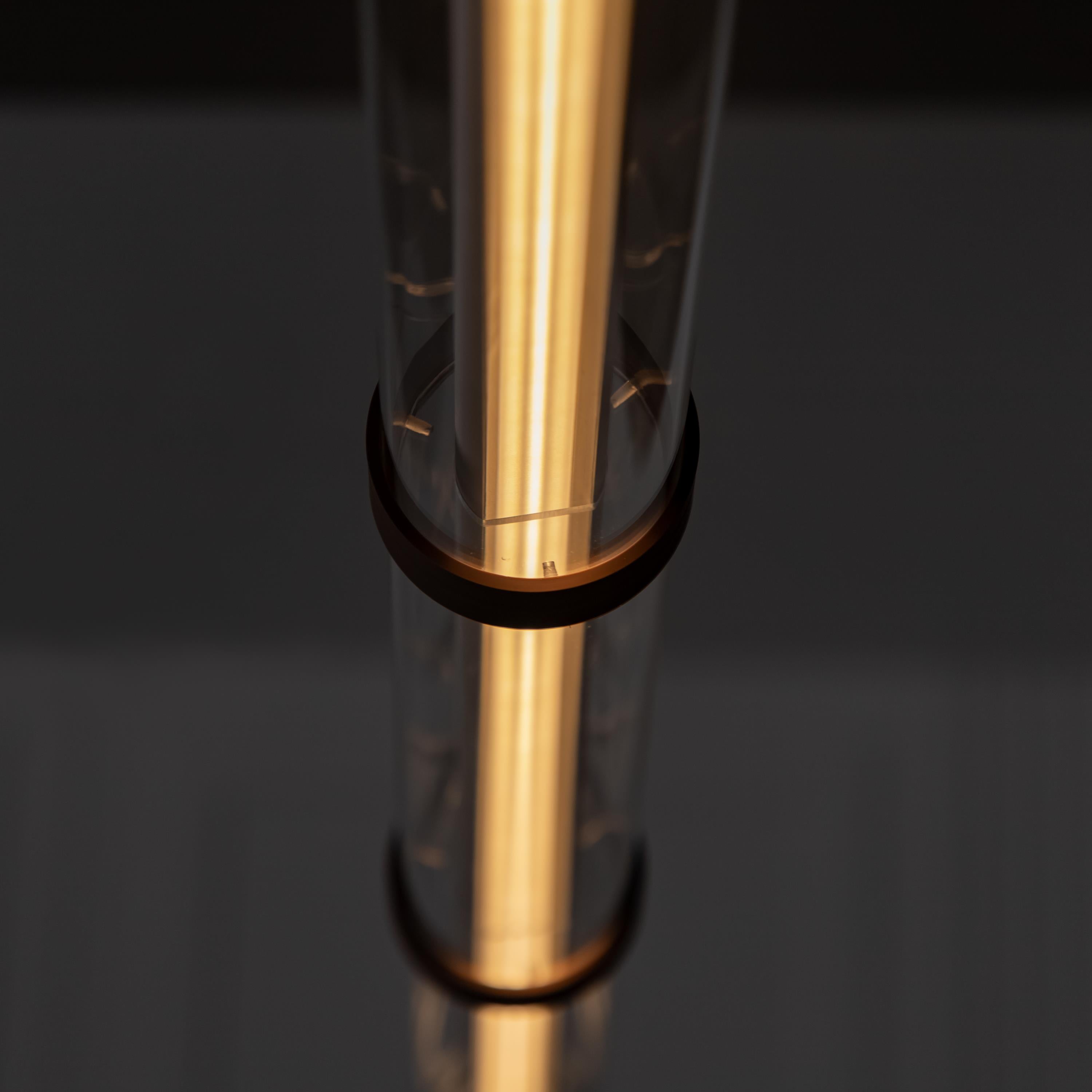 Bermuda Transparent Glass Beige Dining Table Chandelier 120 Cm - Heka Lighting & Trading Limited