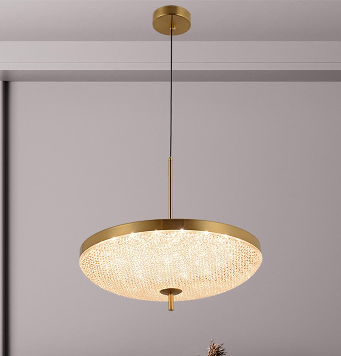 Burkina Antique Transparent Glass Led Pendant Light Chandelier 40 Cm - Heka Lighting & Trading Limited