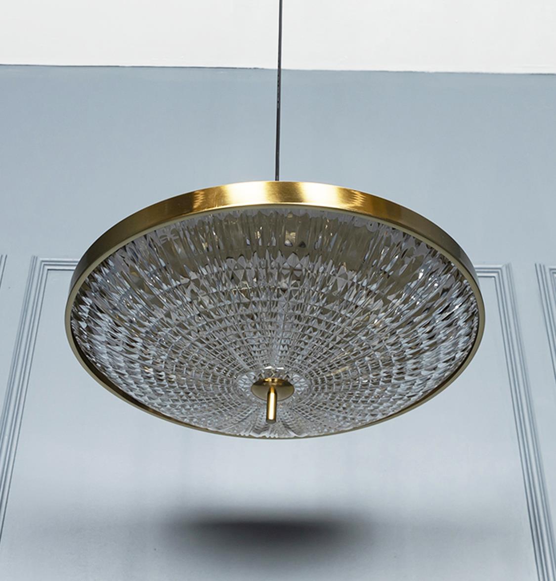 Burkina Antique Transparent Glass Led Pendant Light Chandelier 40 Cm - Heka Lighting & Trading Limited