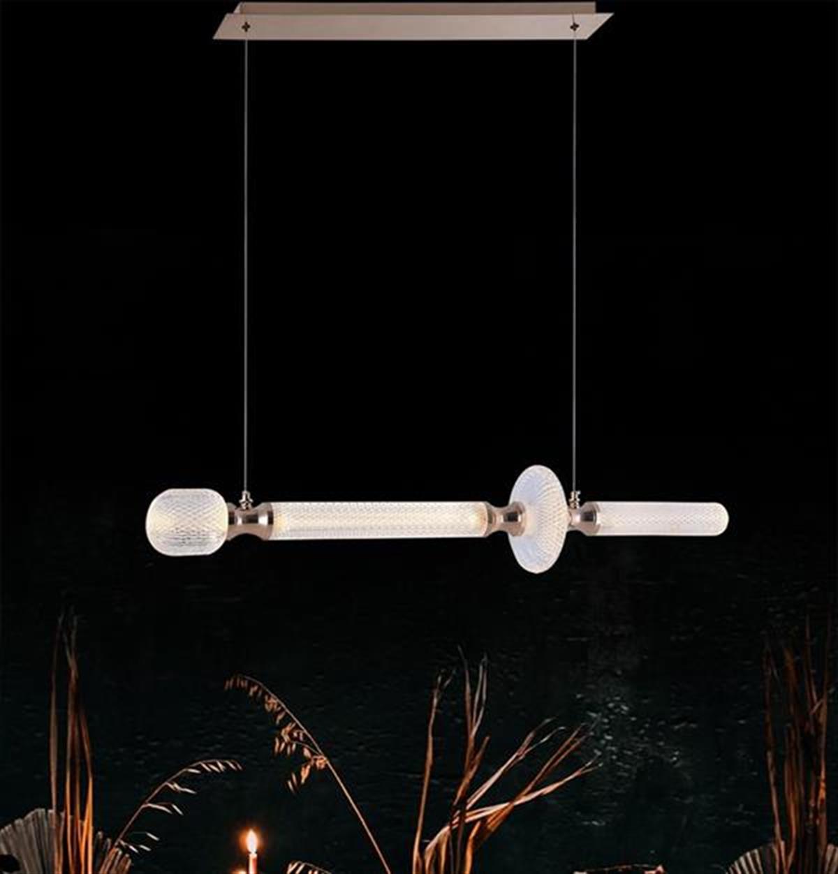 Cibuti Acrylic Antique Transparent Dining Table Top Chandelier - Heka Lighting & Trading Limited