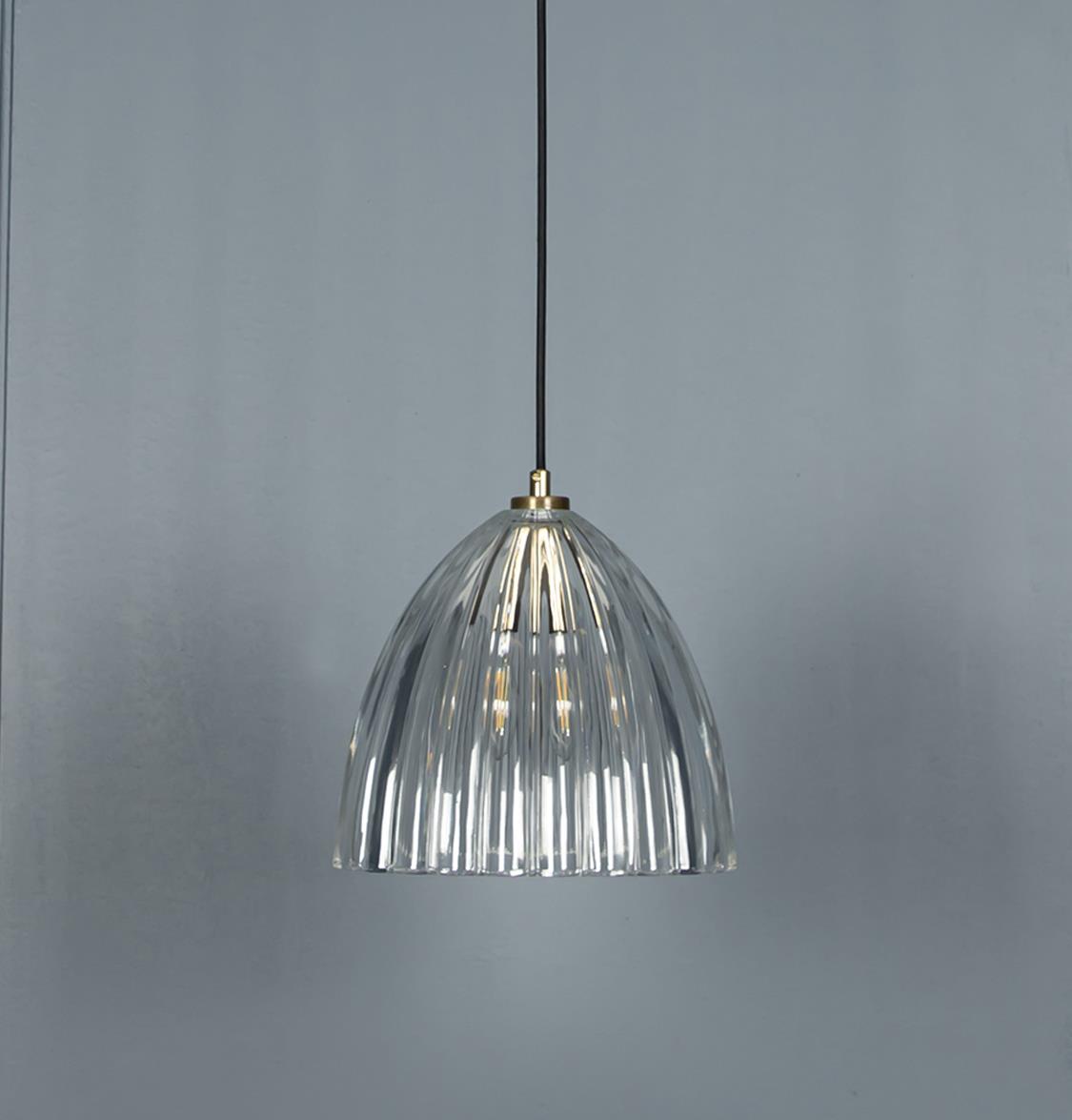 Dakar Antique Transparent Glass Pendant Light Chandelier 25 Cm - Heka Lighting & Trading Limited