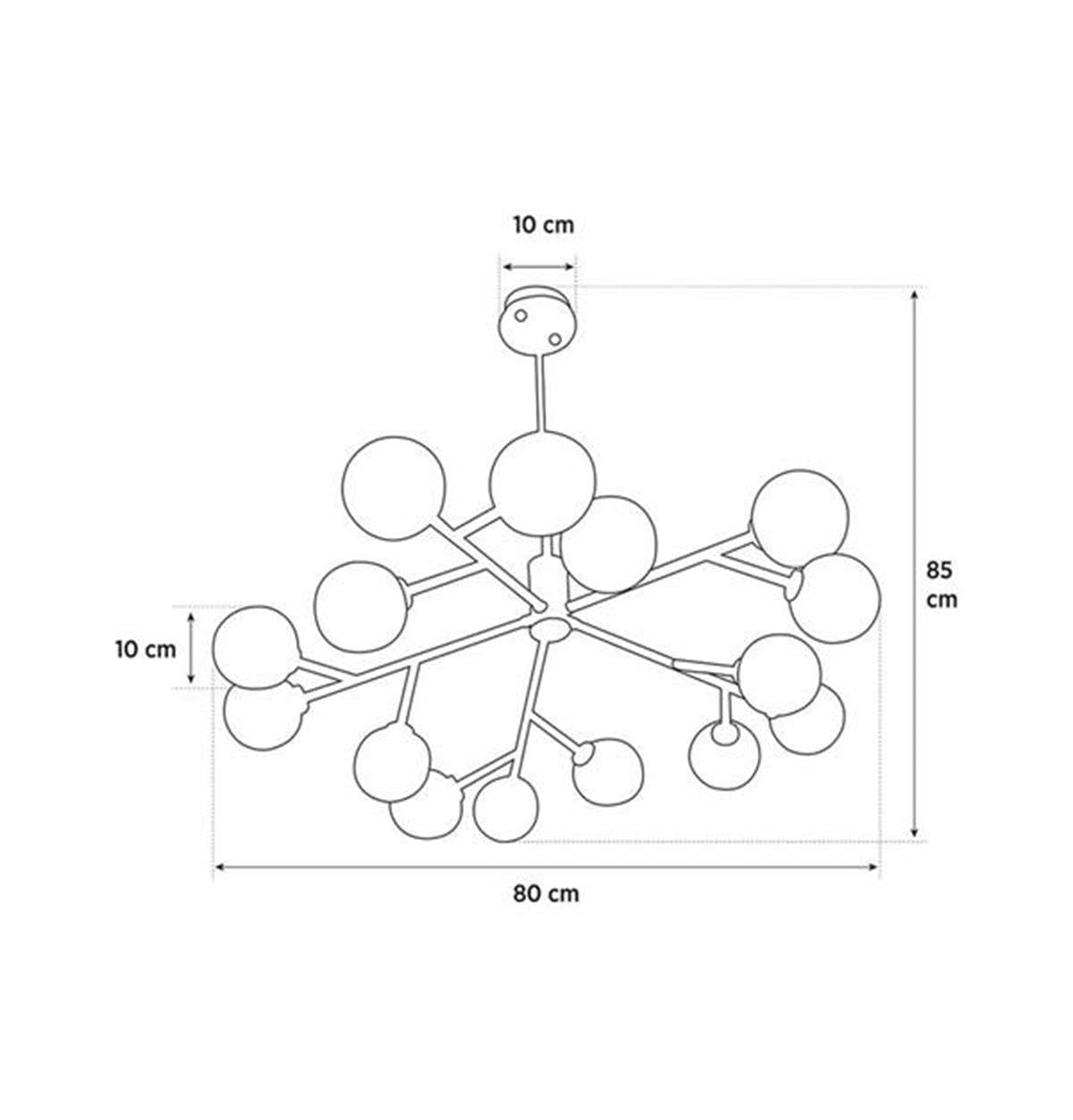 Demet 15's Antique Glass Decorative Living Room Chandelier - Heka Lighting & Trading Limited