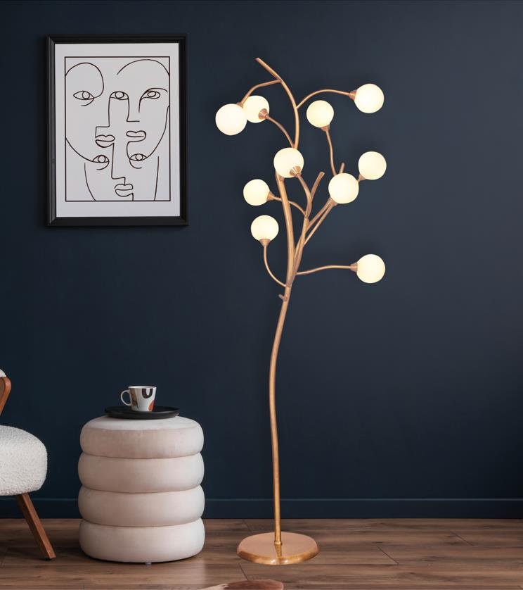 Demet 10's Antique Decorative Floor Lamp - Heka Lighting & Trading Limited