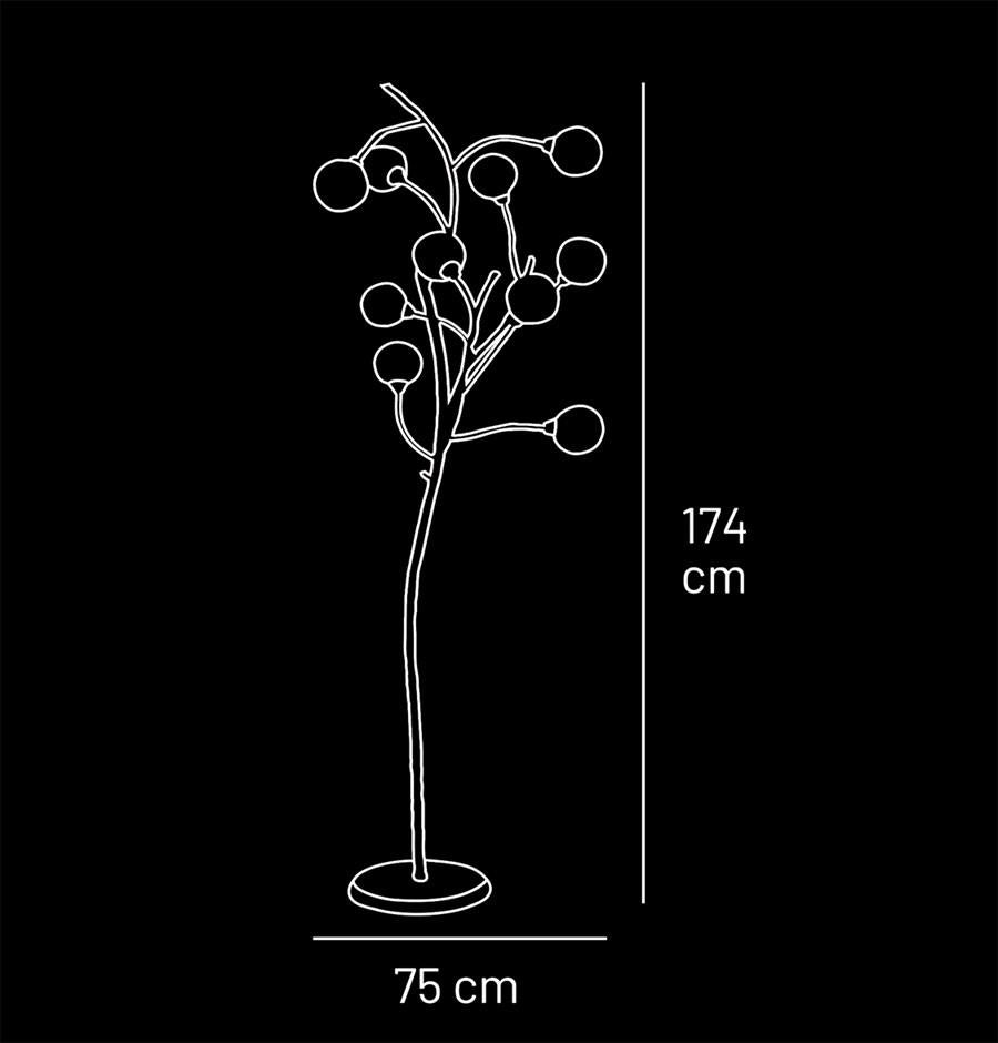 Demet 10's Antique Decorative Floor Lamp - Heka Lighting & Trading Limited