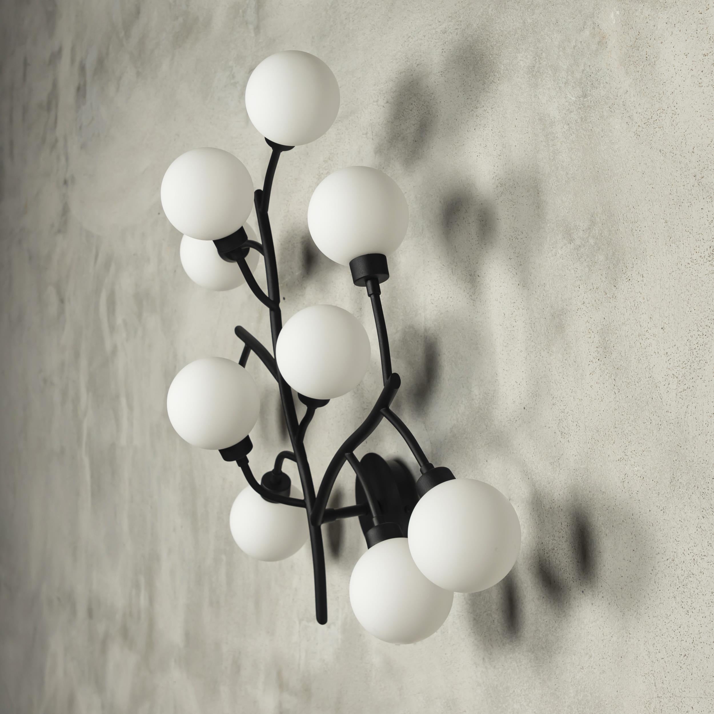 Demet Black Wall Sconce 10'S - Heka Lighting & Trading Limited