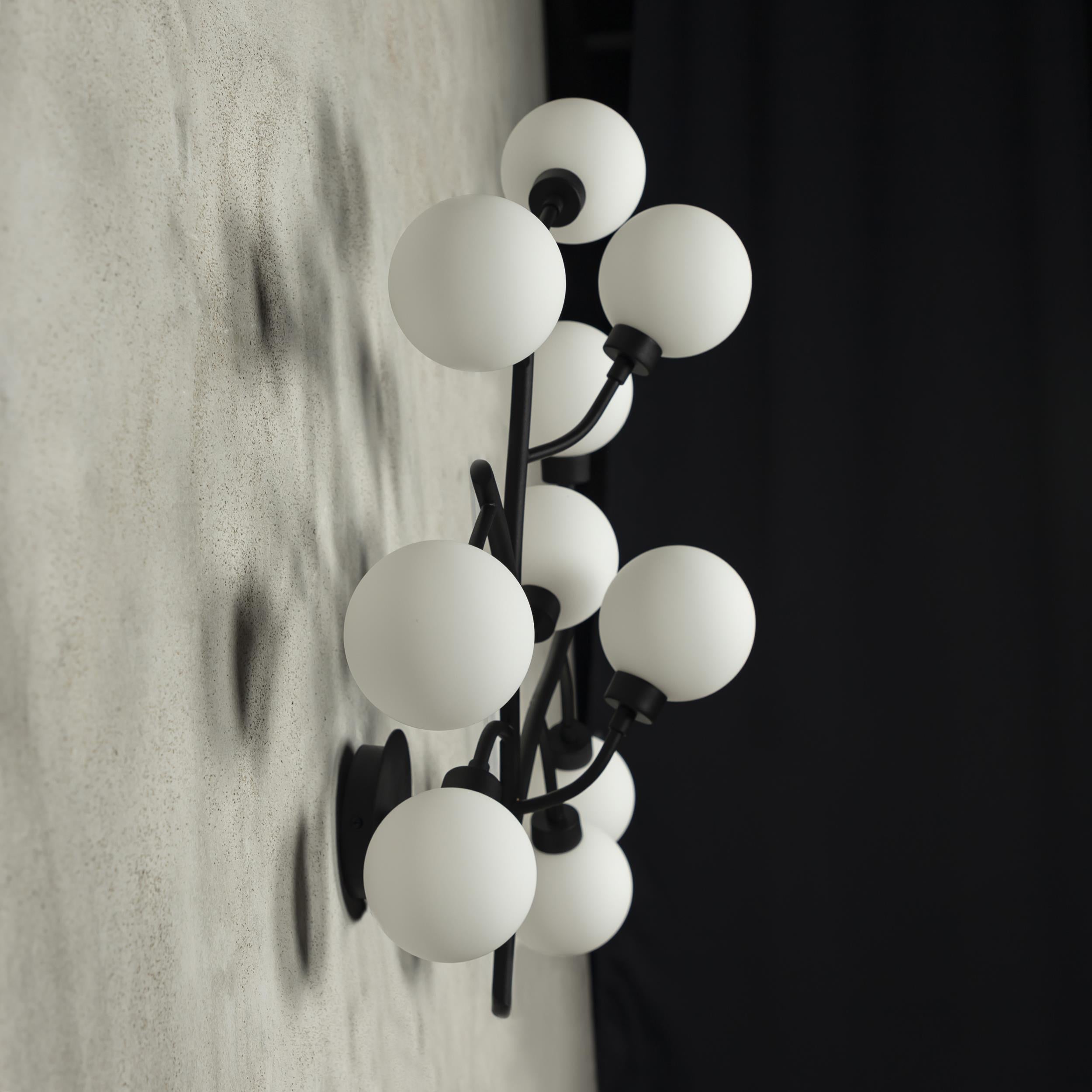 Demet Black Wall Sconce 10'S - Heka Lighting & Trading Limited