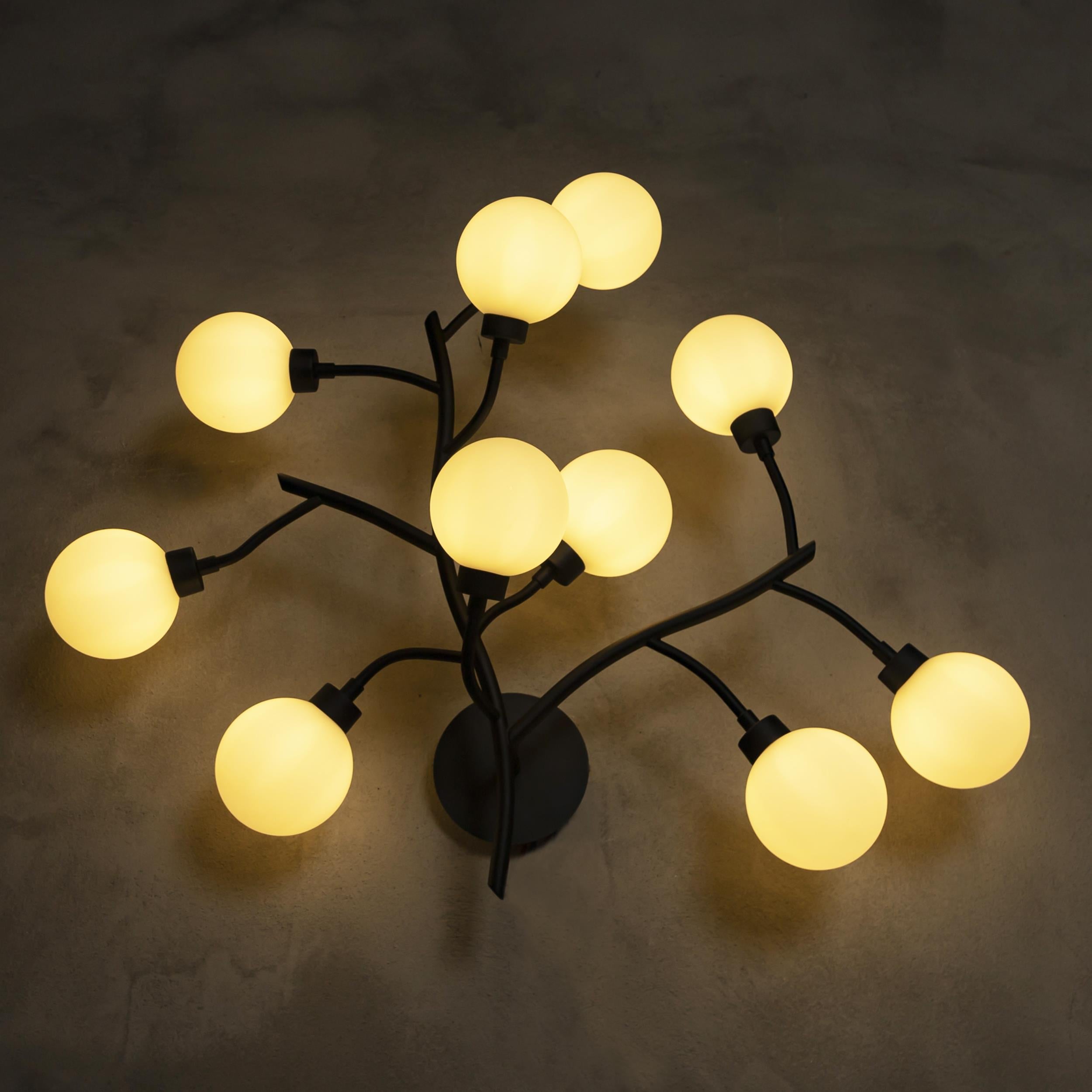 Demet Black Wall Sconce 10'S - Heka Lighting & Trading Limited