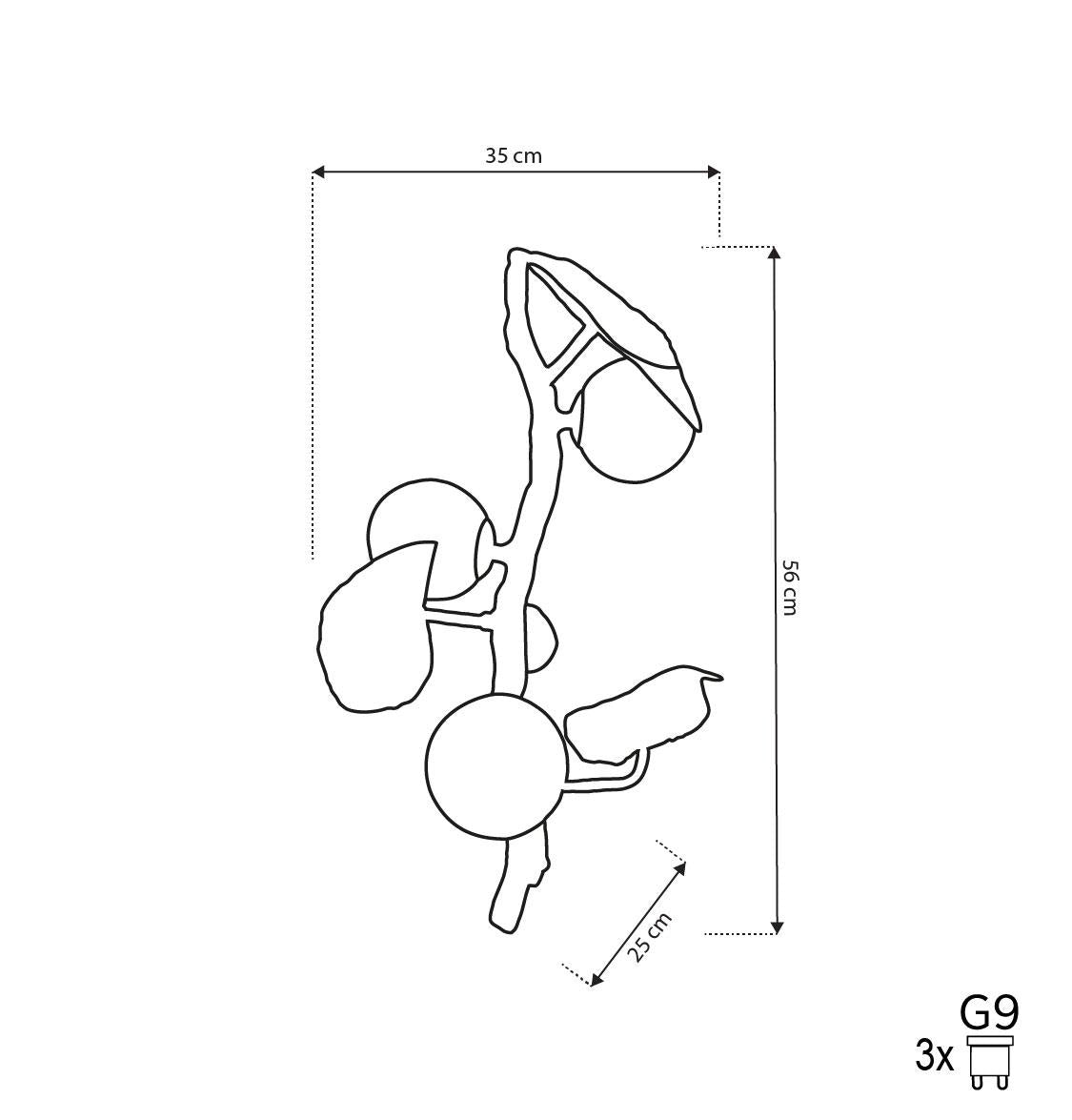 Doha Triple Gold Wall Sconce - Heka Lighting & Trading Limited
