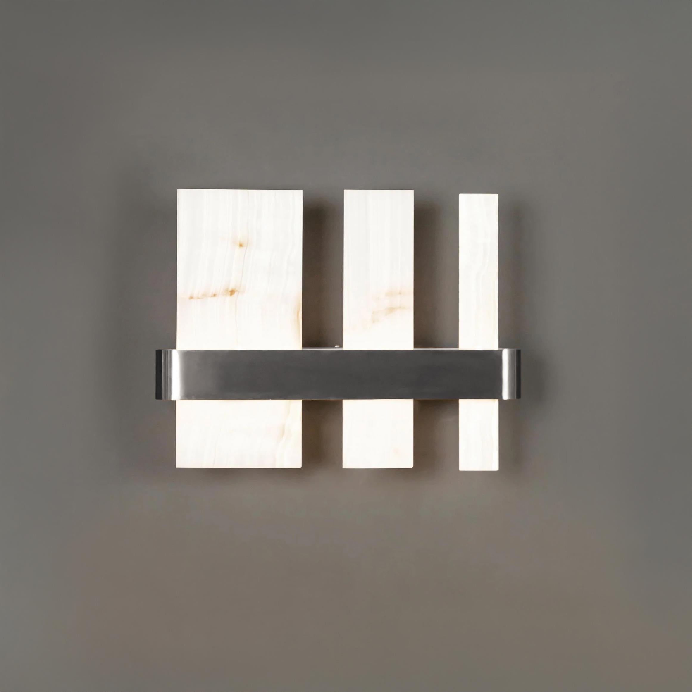Ekho Marble Platinum Wall Sconce - Heka Lighting & Trading Limited