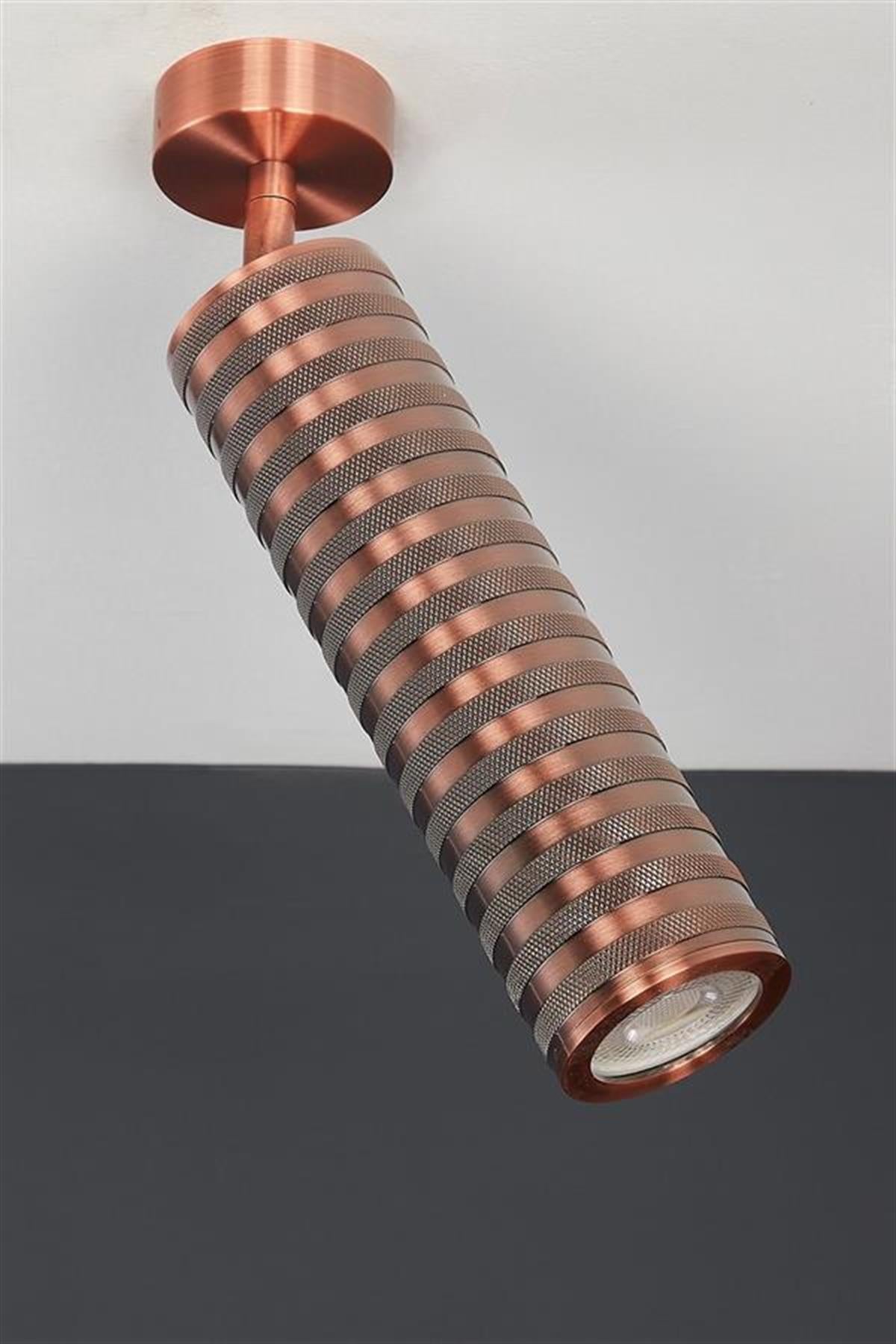 Eva Copper Serrated Spotlight 6X21 Cm - Heka Lighting & Trading Limited
