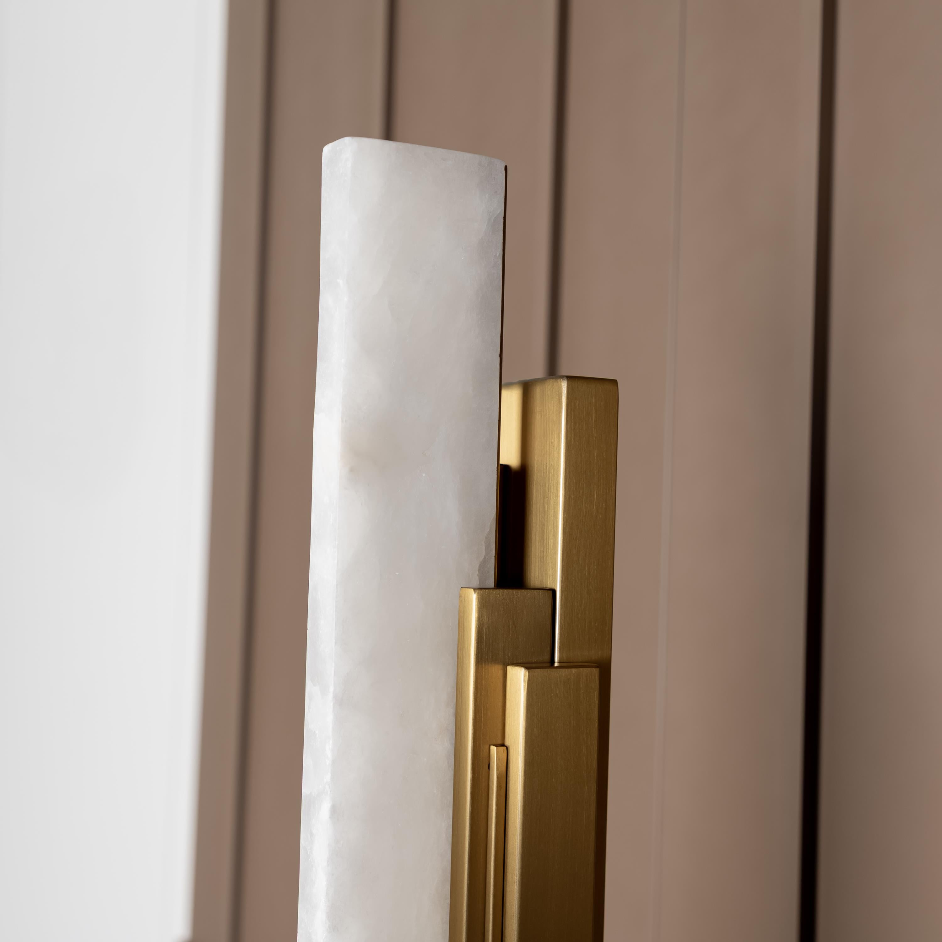 Gabon Marble Gold Floor Lamp - Heka Lighting & Trading Limited