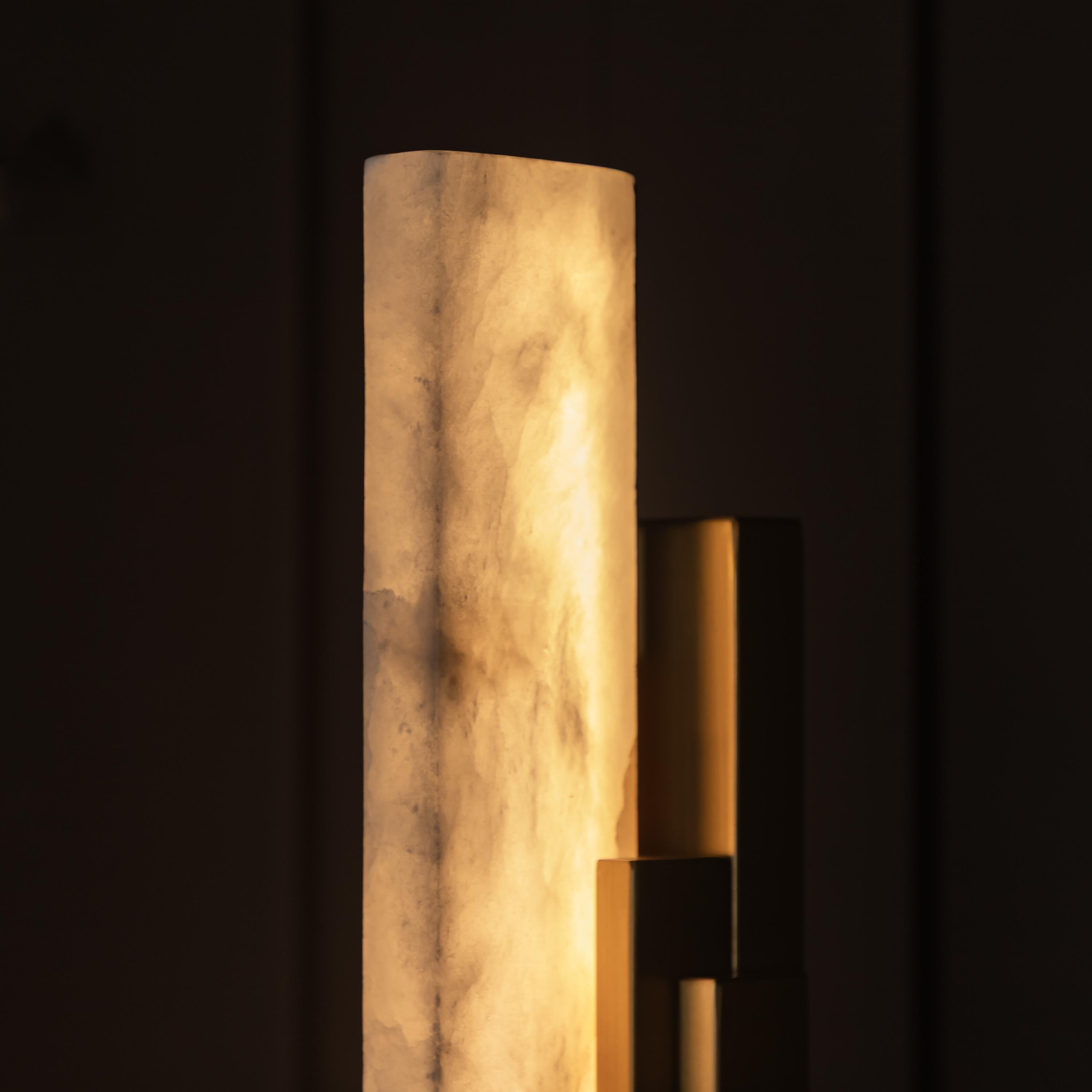 Gabon Marble Gold Floor Lamp - Heka Lighting & Trading Limited