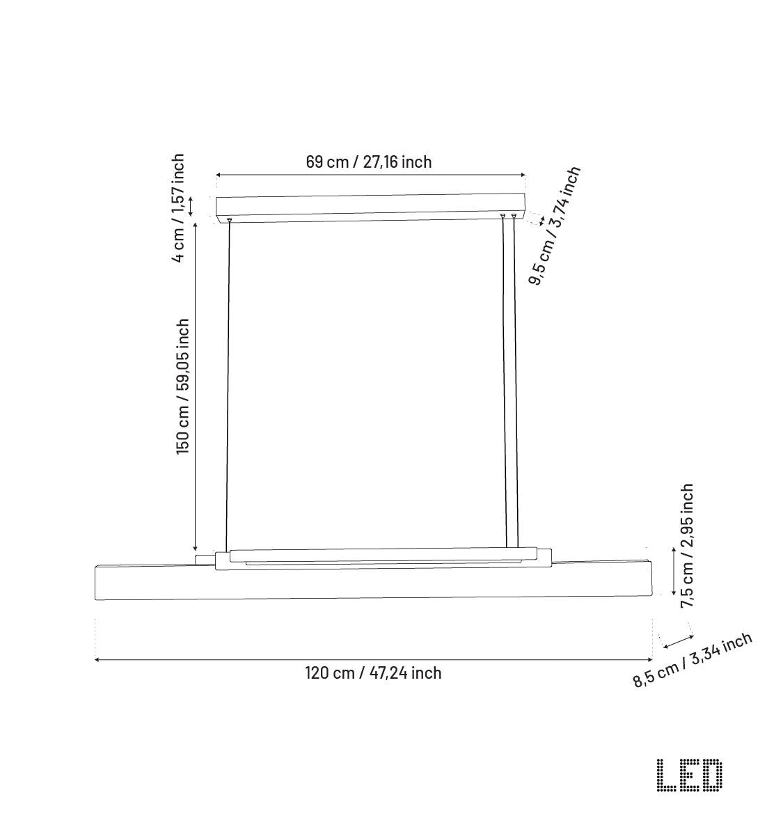Gabon Marble Gold Pendant Light Chandelier - Heka Lighting & Trading Limited
