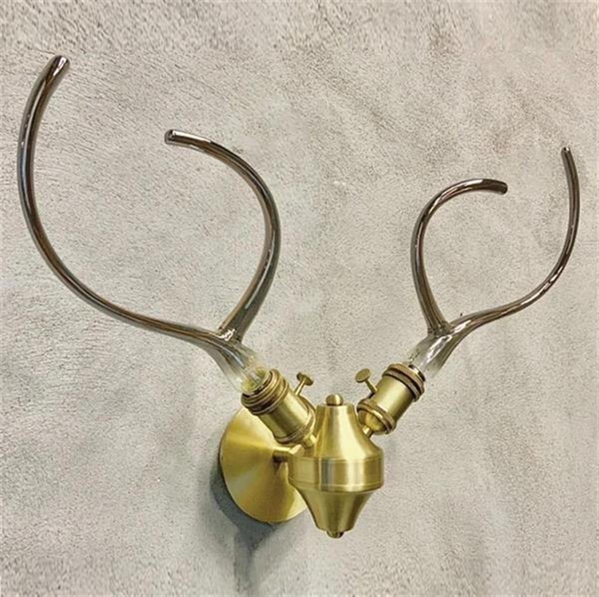 Galata Antique Deer Antler Wall Sconce - Heka Lighting & Trading Limited