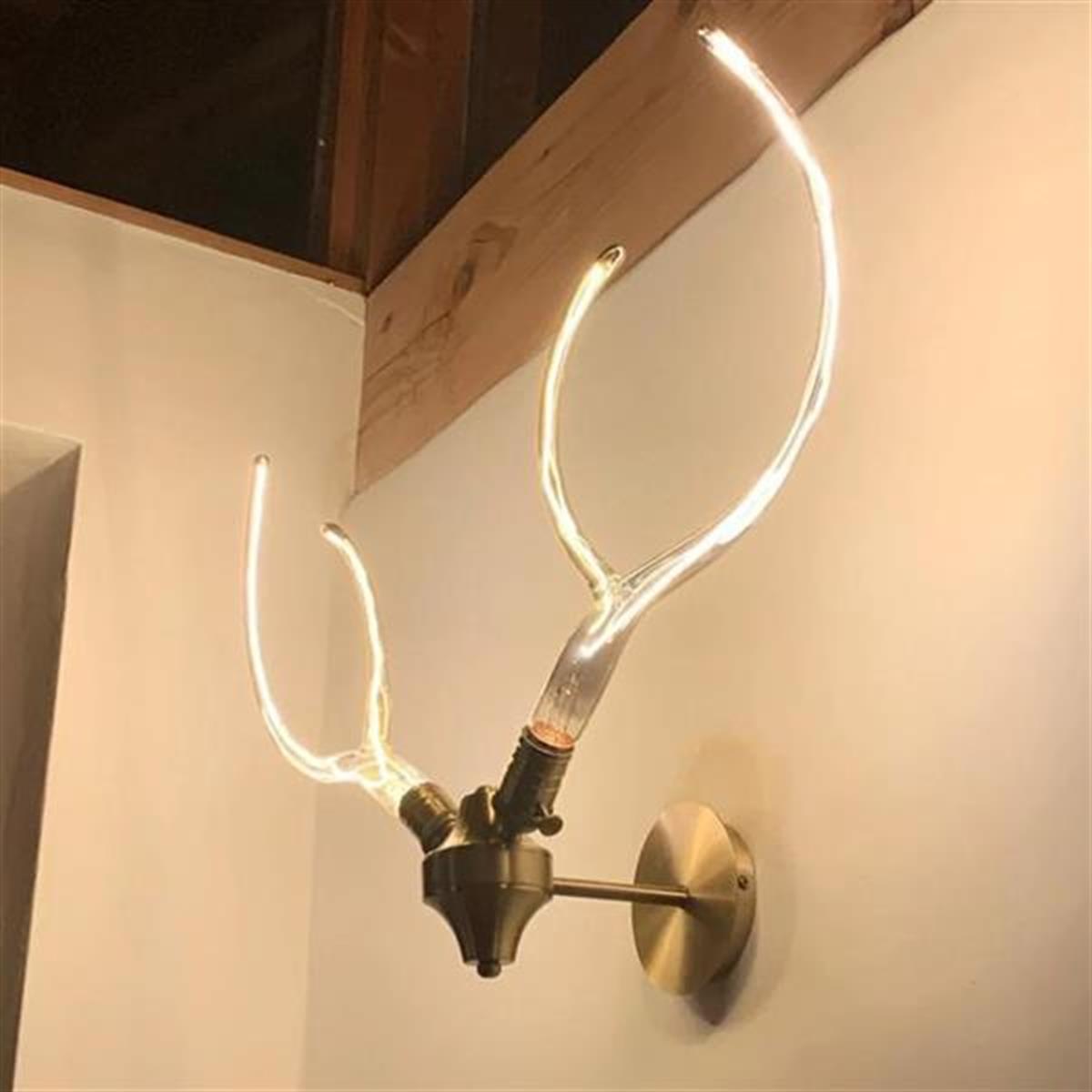 Galata Antique Deer Antler Wall Sconce - Heka Lighting & Trading Limited