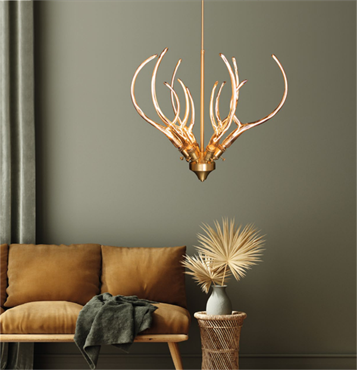 Galata 6-Piece Antique Glass Chandelier - Heka Lighting & Trading Limited