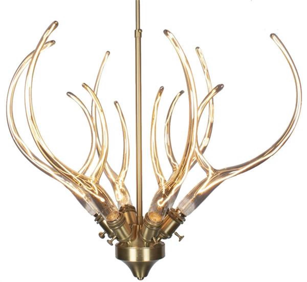 Galata 6-Piece Antique Glass Chandelier - Heka Lighting & Trading Limited