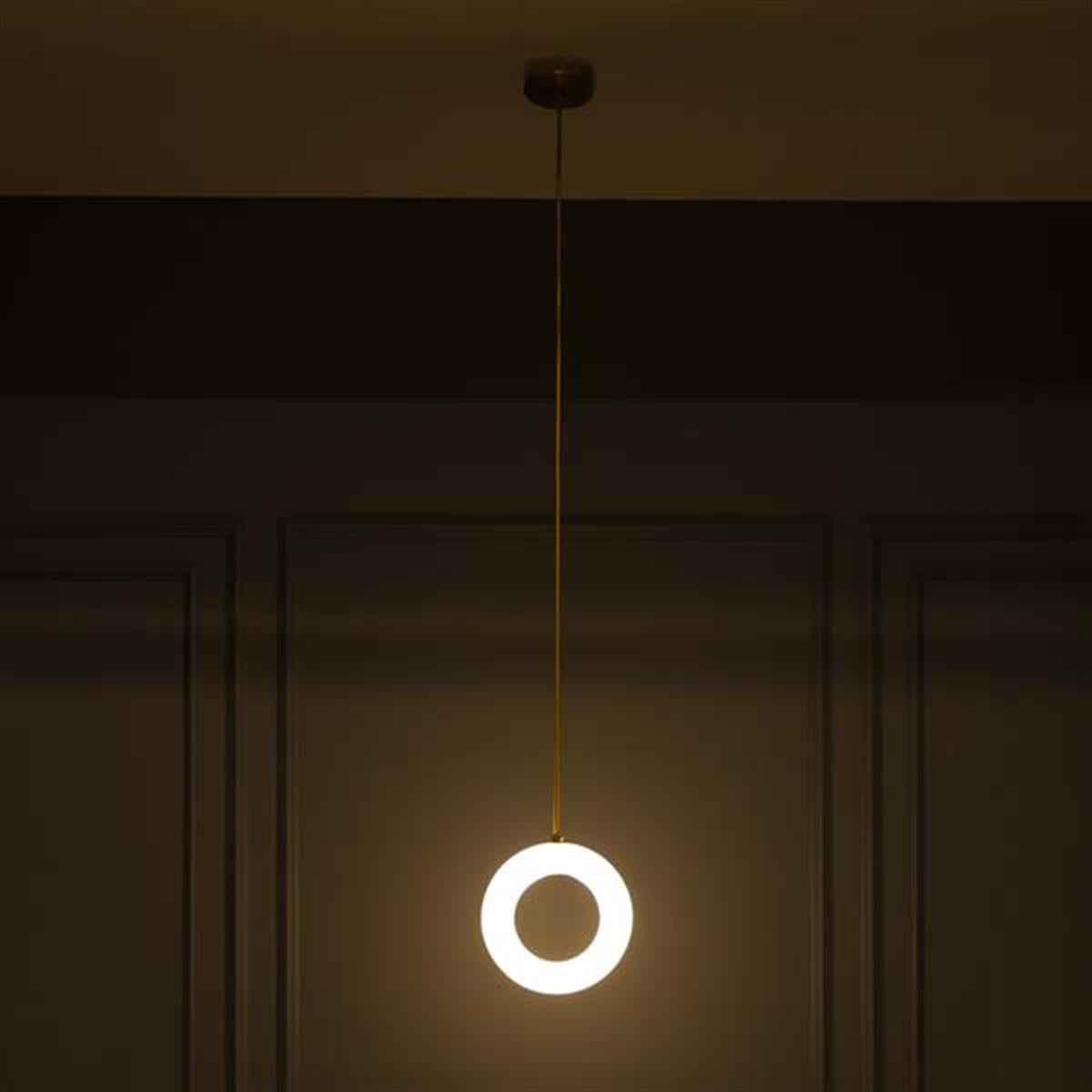 Gamba Antique White Marble Led Pendant Light Chandelier 20 Cm - Heka Lighting & Trading Limited