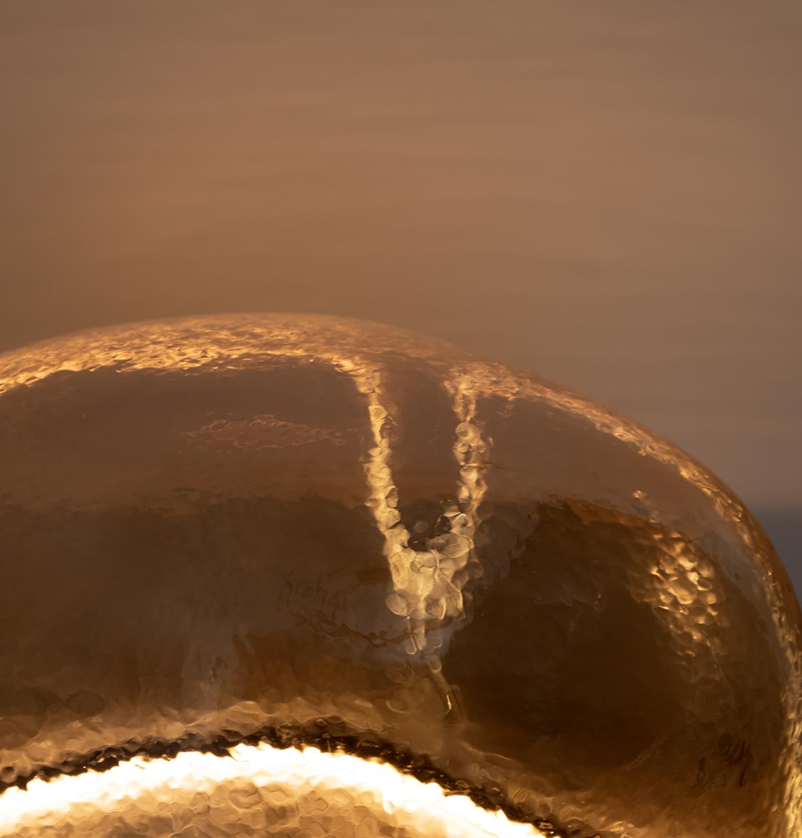 Gambia Honey Glass Black Table Lamp 33 Cm - Heka Lighting & Trading Limited