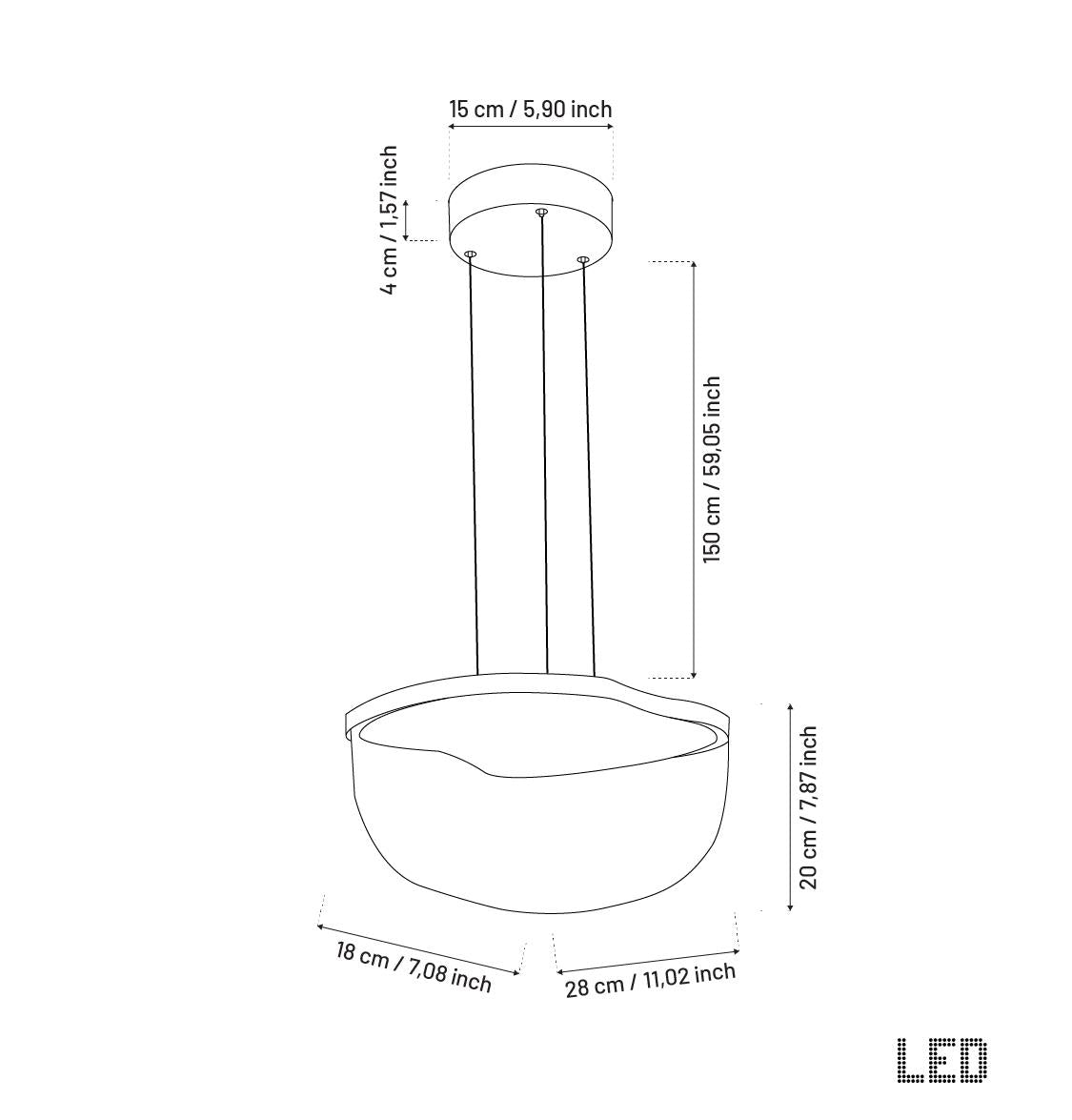 Gambia Honey Glass Black Pendant Light Chandelier 30 Cm - Heka Lighting & Trading Limited