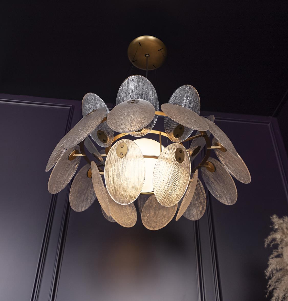 Gana White Frosted Glass Antique Chandelier 70 Cm - Heka Lighting & Trading Limited