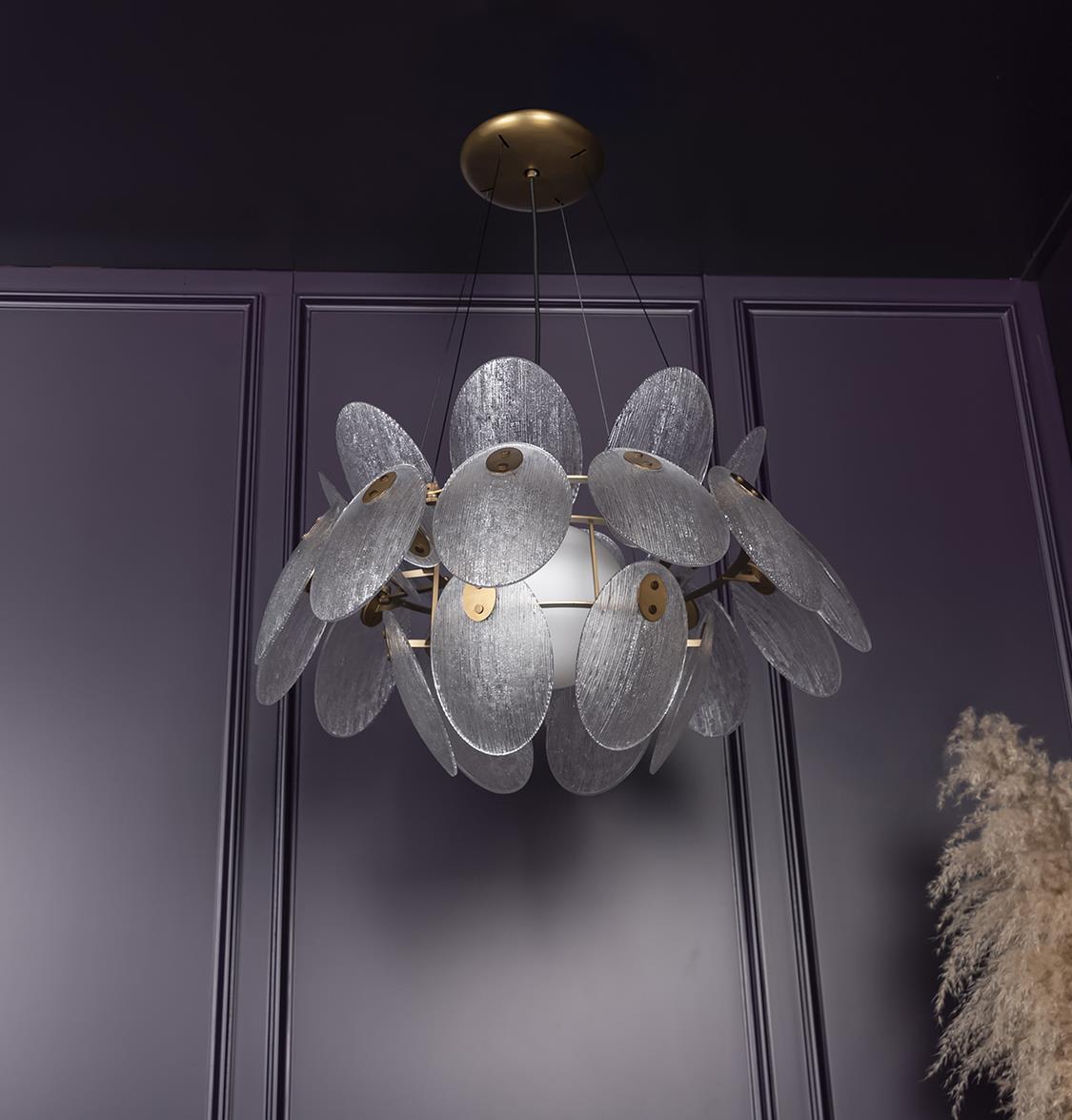 Gana White Frosted Glass Antique Chandelier 70 Cm - Heka Lighting & Trading Limited