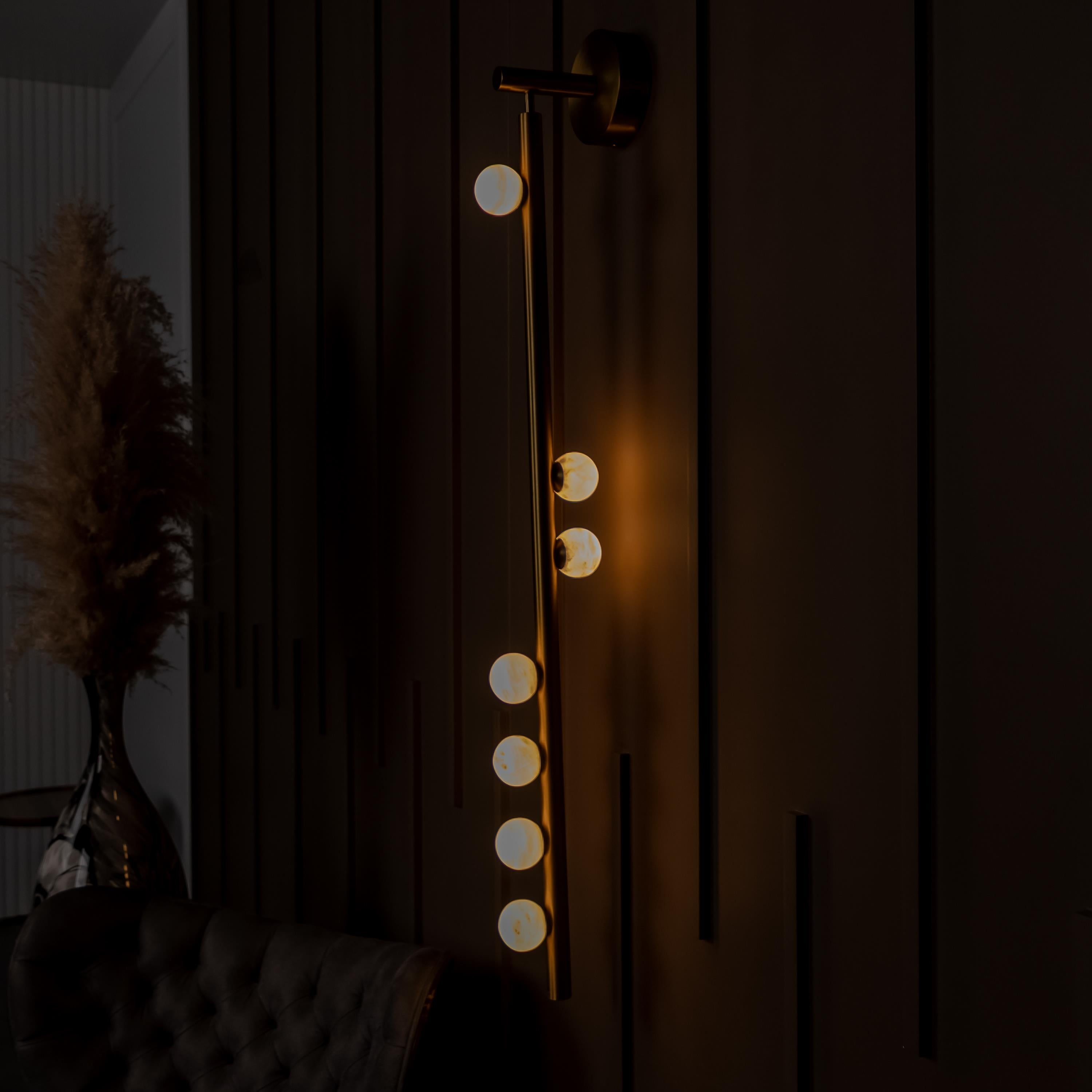 Gine Marble Bulk Antique Wall Sconce 103 Cm - Heka Lighting & Trading Limited