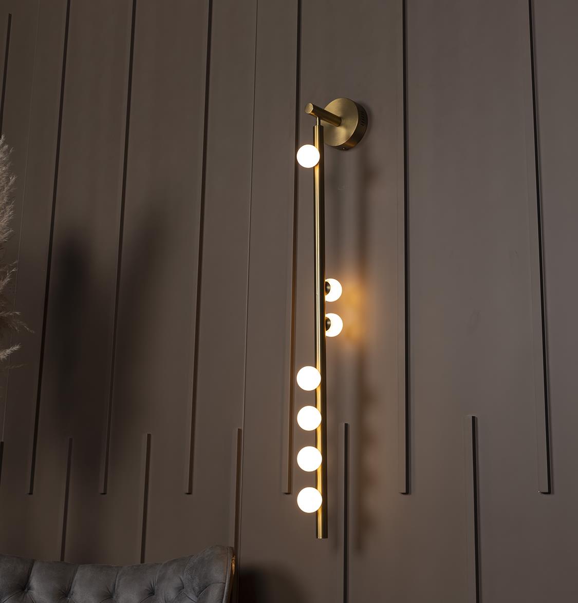 Gine Marble Bulk Antique Wall Sconce 103 Cm - Heka Lighting & Trading Limited