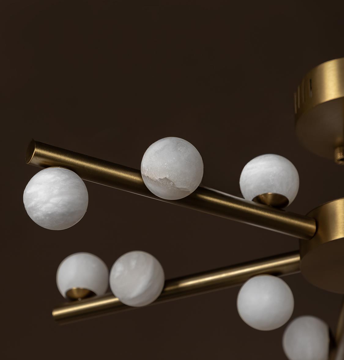 Gine Marble Bulk Antique Chandelier 65 Cm - Heka Lighting & Trading Limited