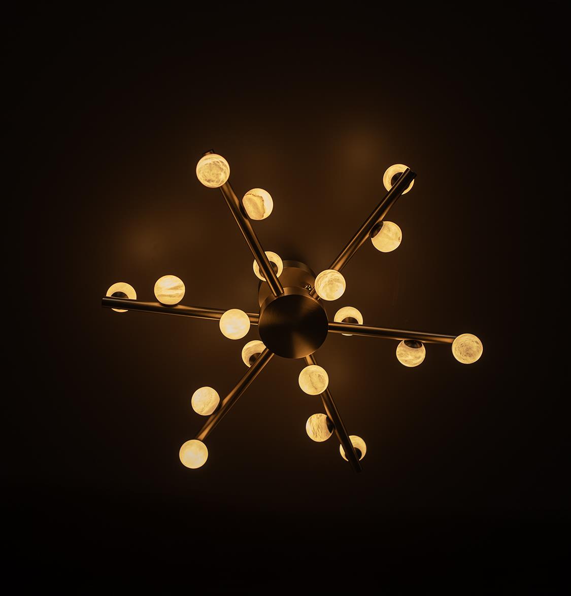 Gine Marble Bulk Antique Chandelier 65 Cm - Heka Lighting & Trading Limited