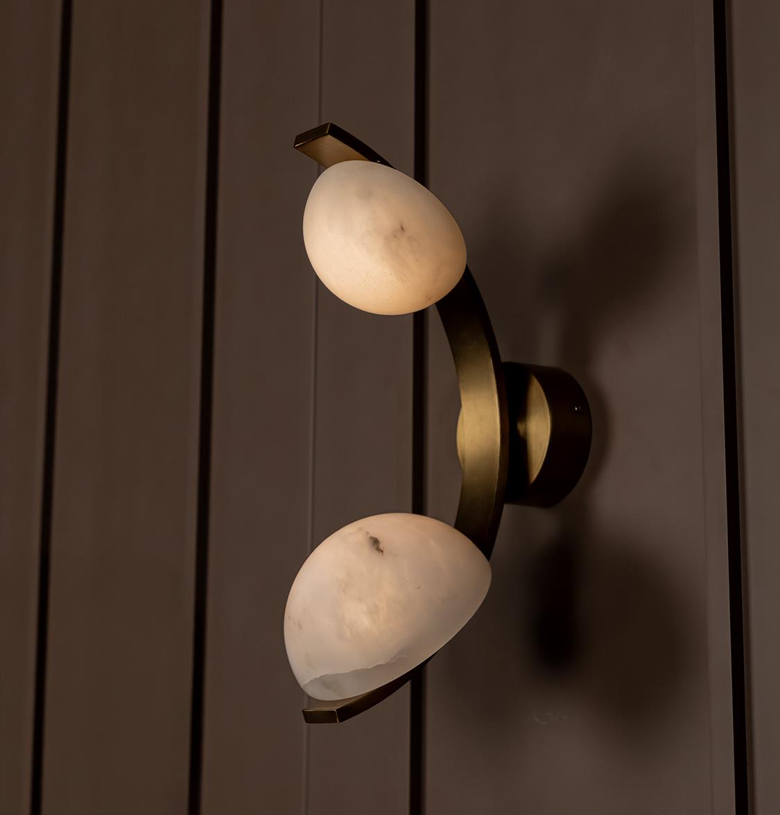 Hartum Marble Antique Wall Sconce - Heka Lighting & Trading Limited